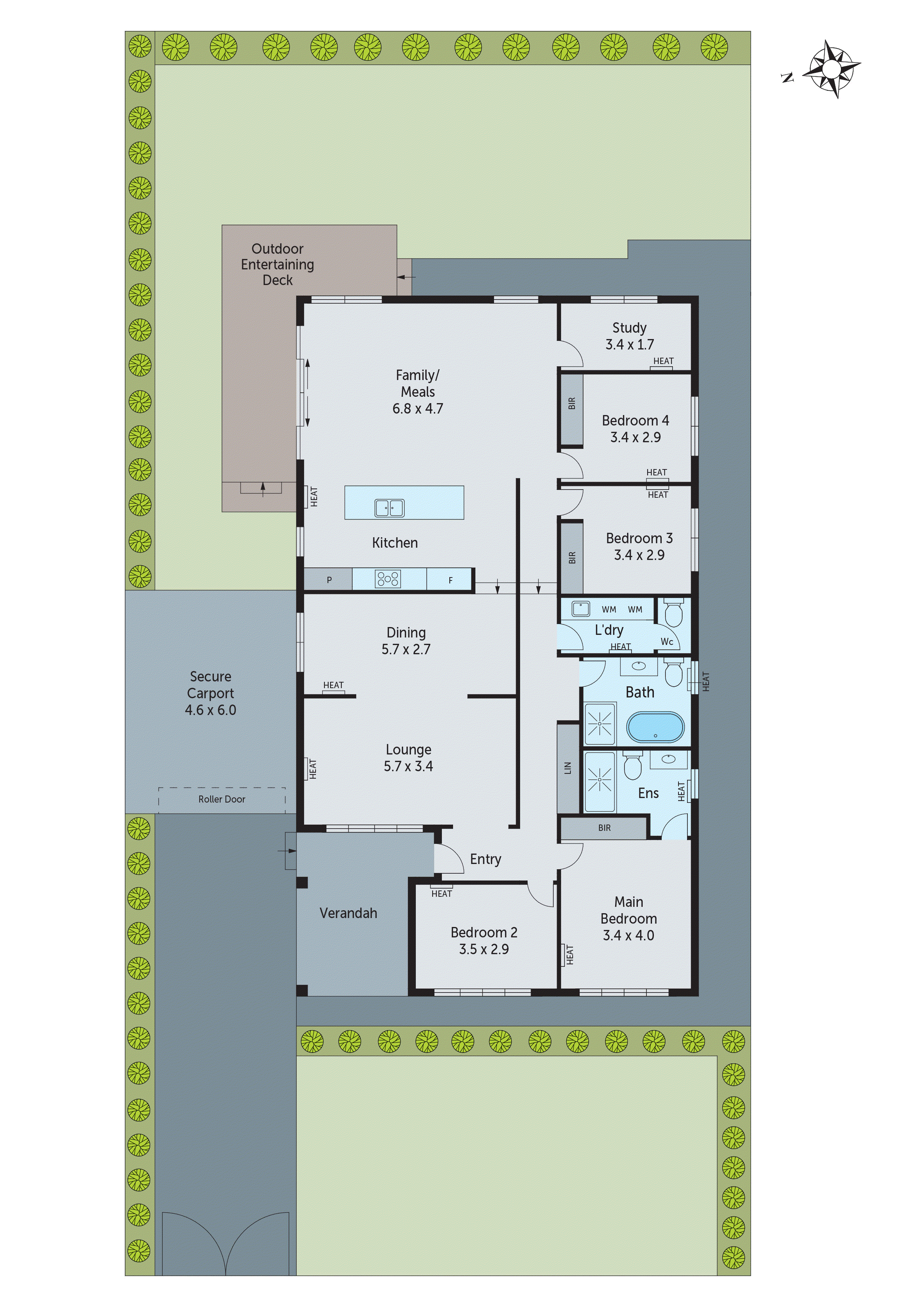 2 Harvey Avenue, Herne Hill VIC 3218 - Floorplan