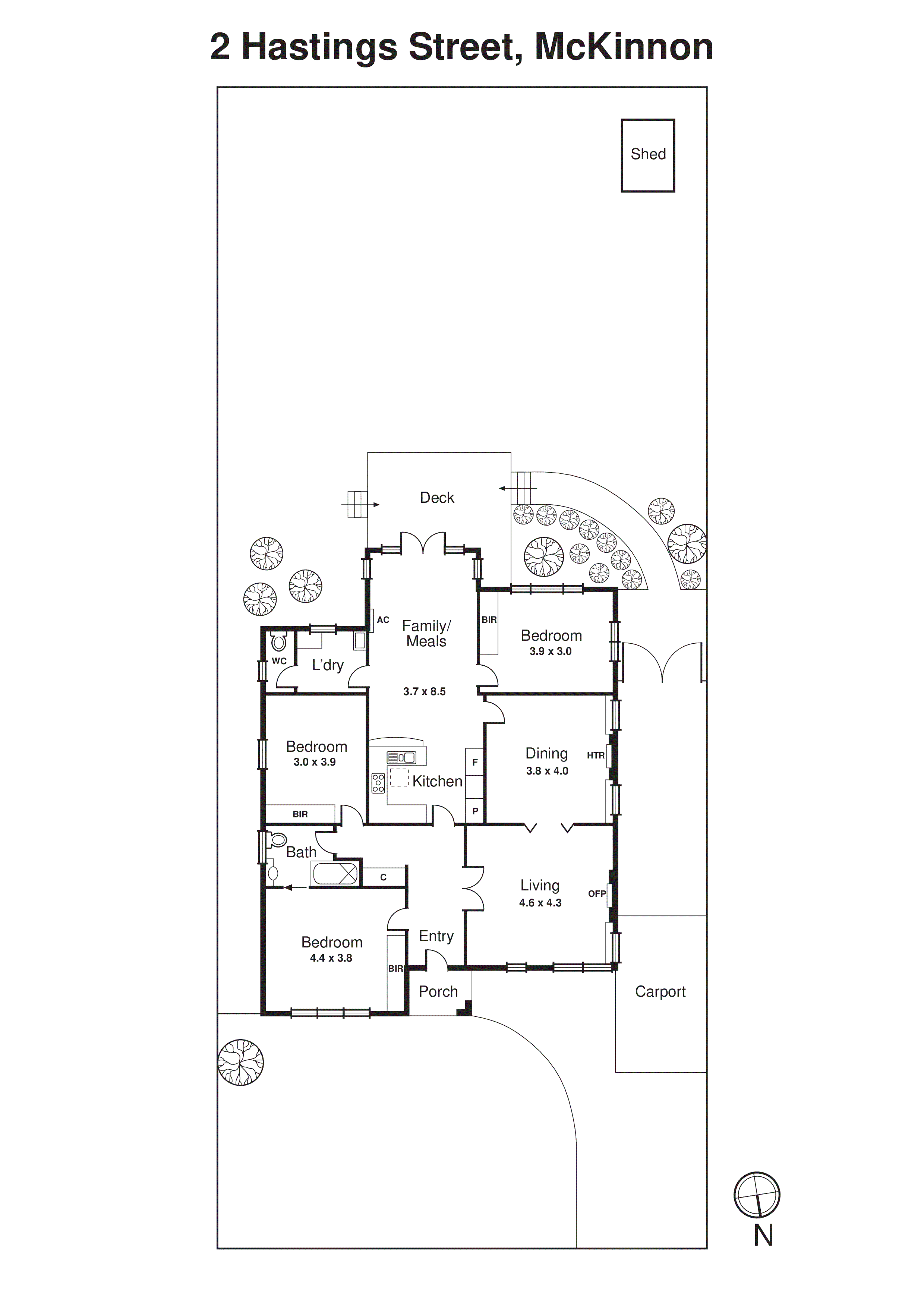 2 Hastings Street, Mckinnon VIC 3204 - Floorplan