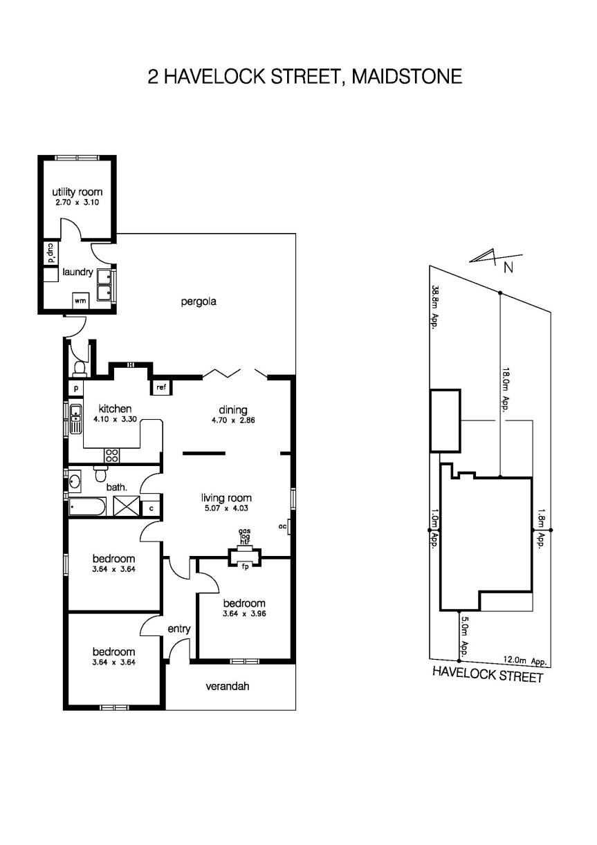 2 Havelock Street, MAIDSTONE VIC 3012 - Floorplan