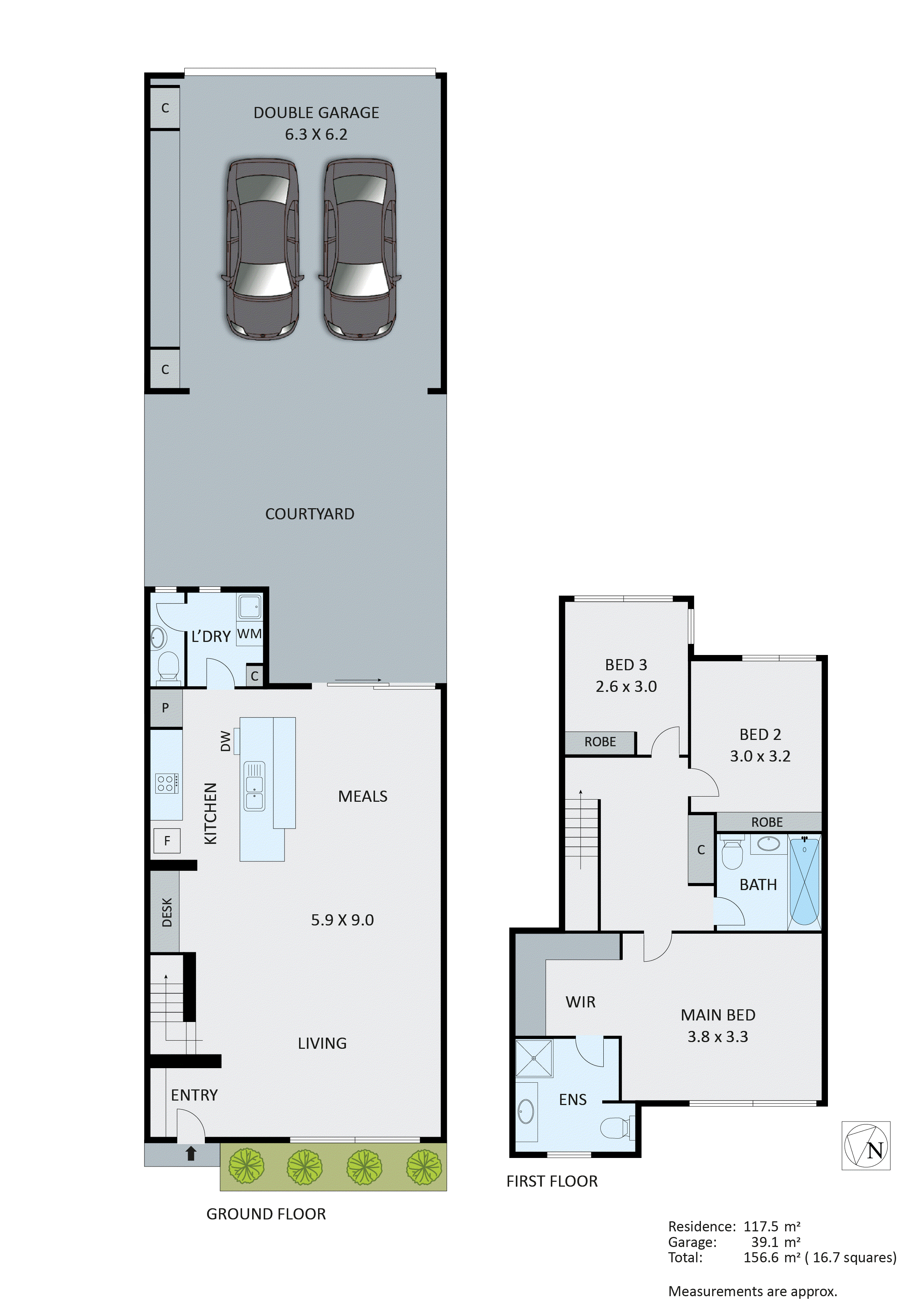 2 Hope Court, Waterways VIC 3195 - Floorplan