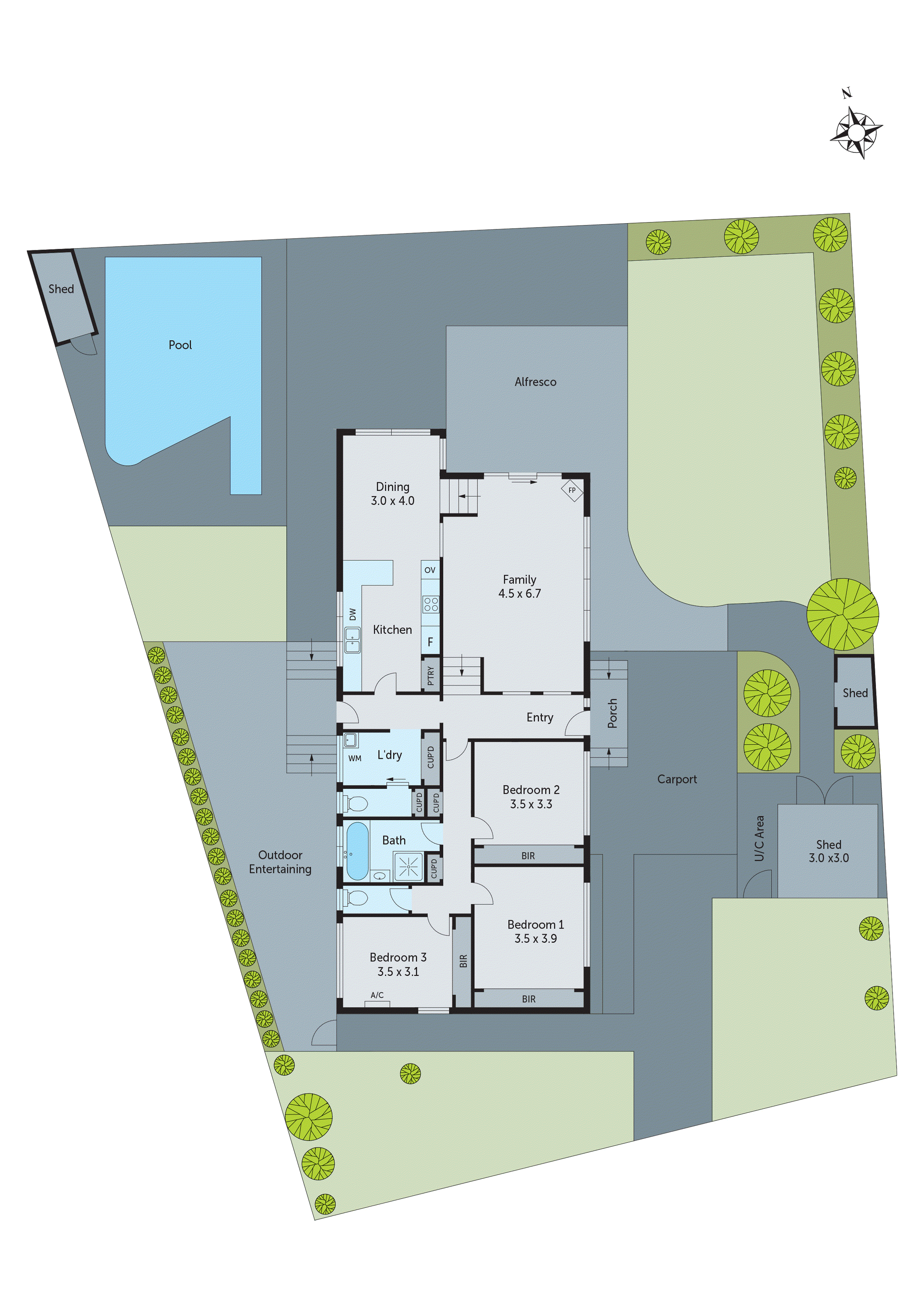 2 Hull Court, Grovedale VIC 3216 - Floorplan