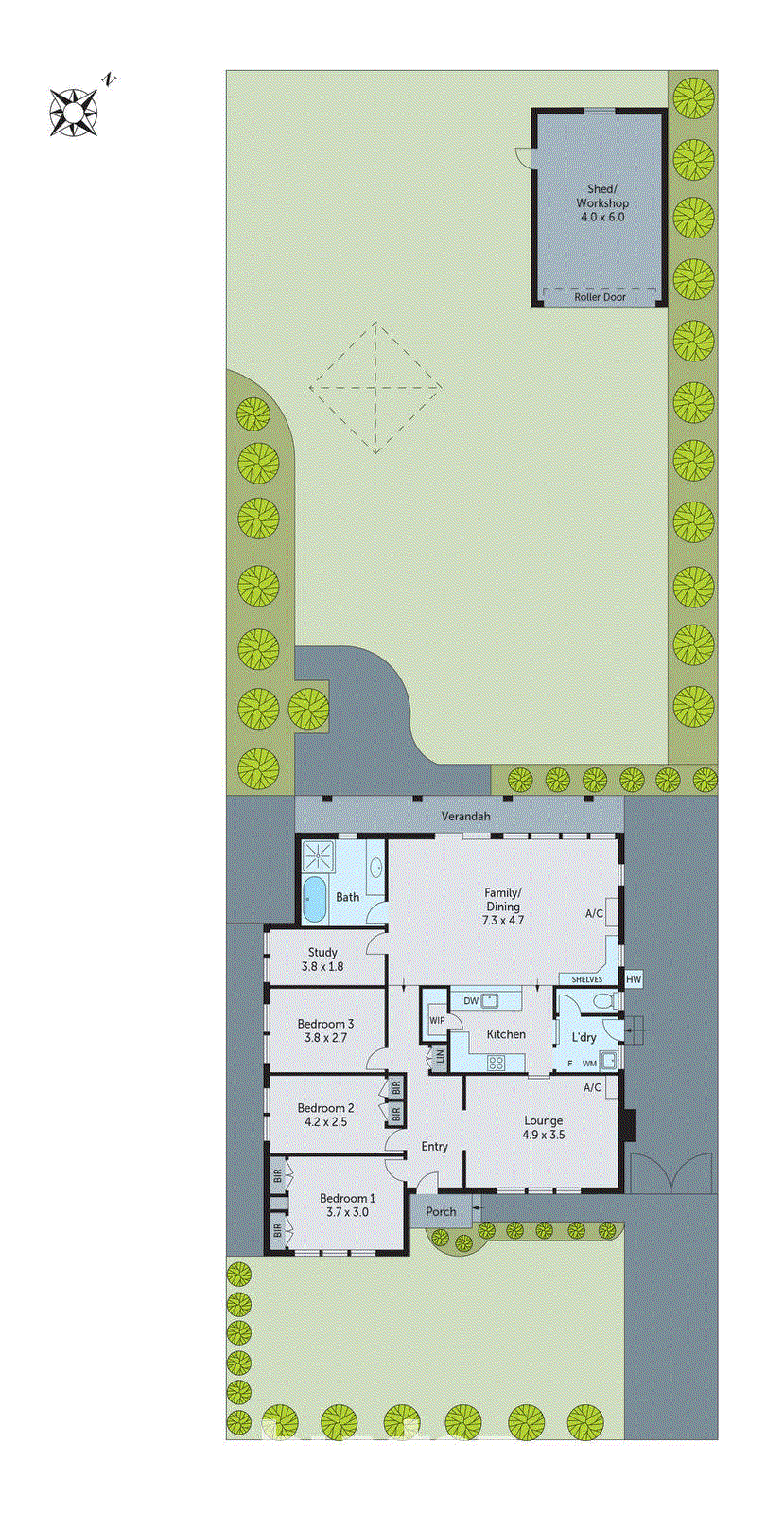 2 Ivanhoe Court, Newcomb VIC 3219 - Floorplan