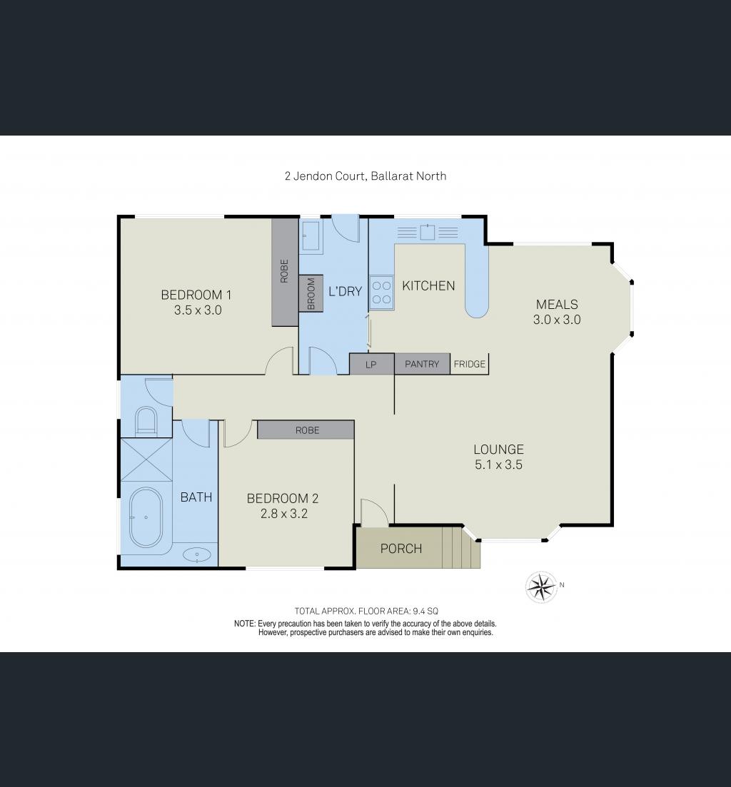 2 Jedon Court, BALLARAT NORTH VIC 3350 - Floorplan