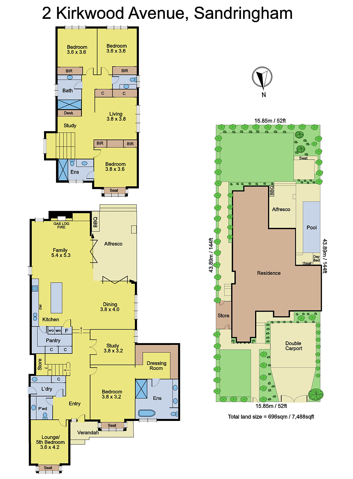2 Kirkwood Avenue, Sandringham VIC 3191 - Floorplan