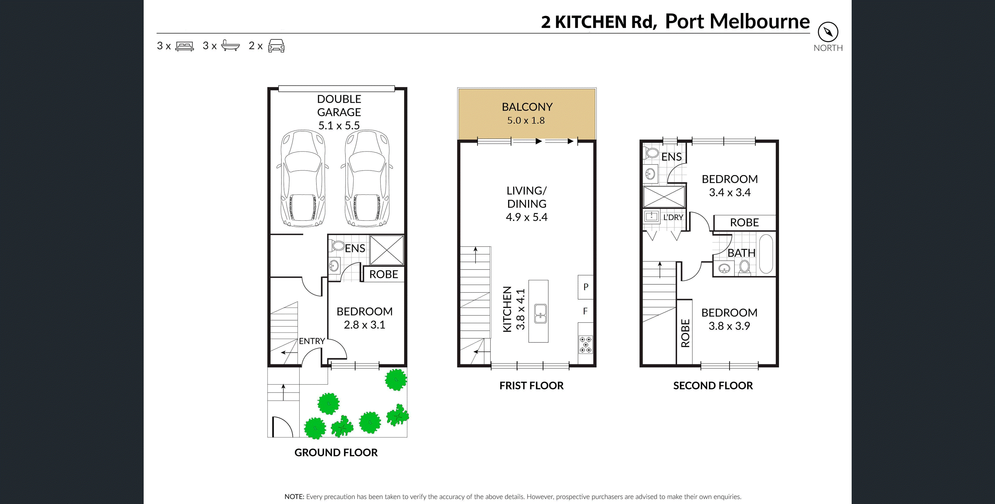 2 Kitchen Road, Port Melbourne VIC 3207 - Floorplan