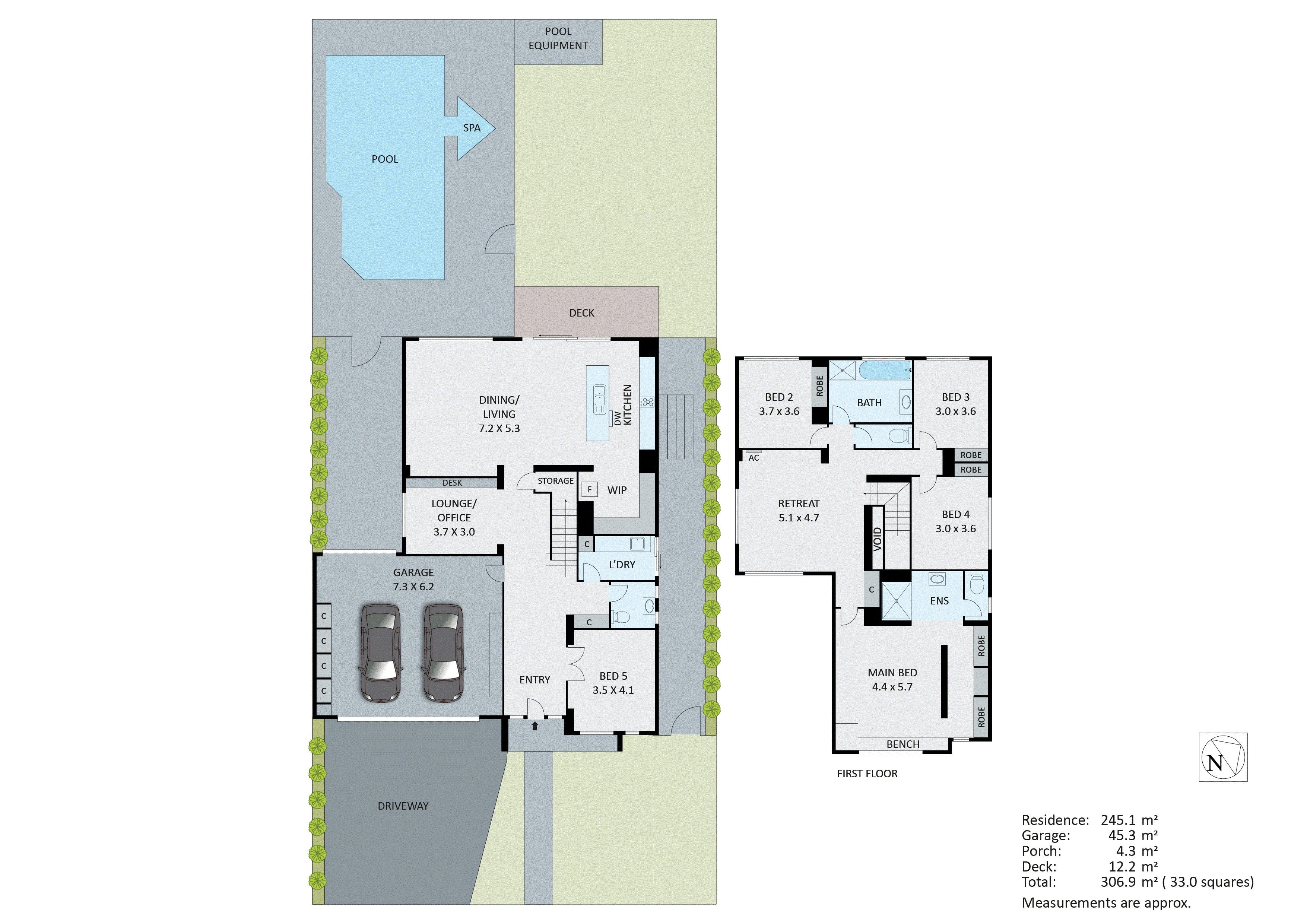 2 Llewellyn Avenue, Aspendale Gardens VIC 3195 - Floorplan