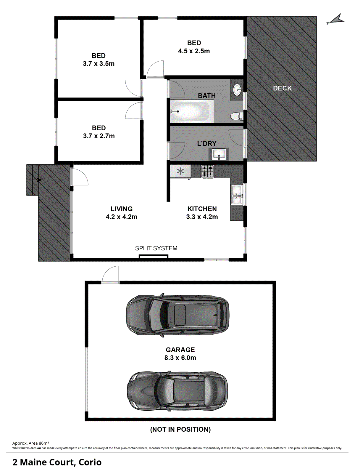 2 Maine Court, Corio VIC 3214 - Floorplan