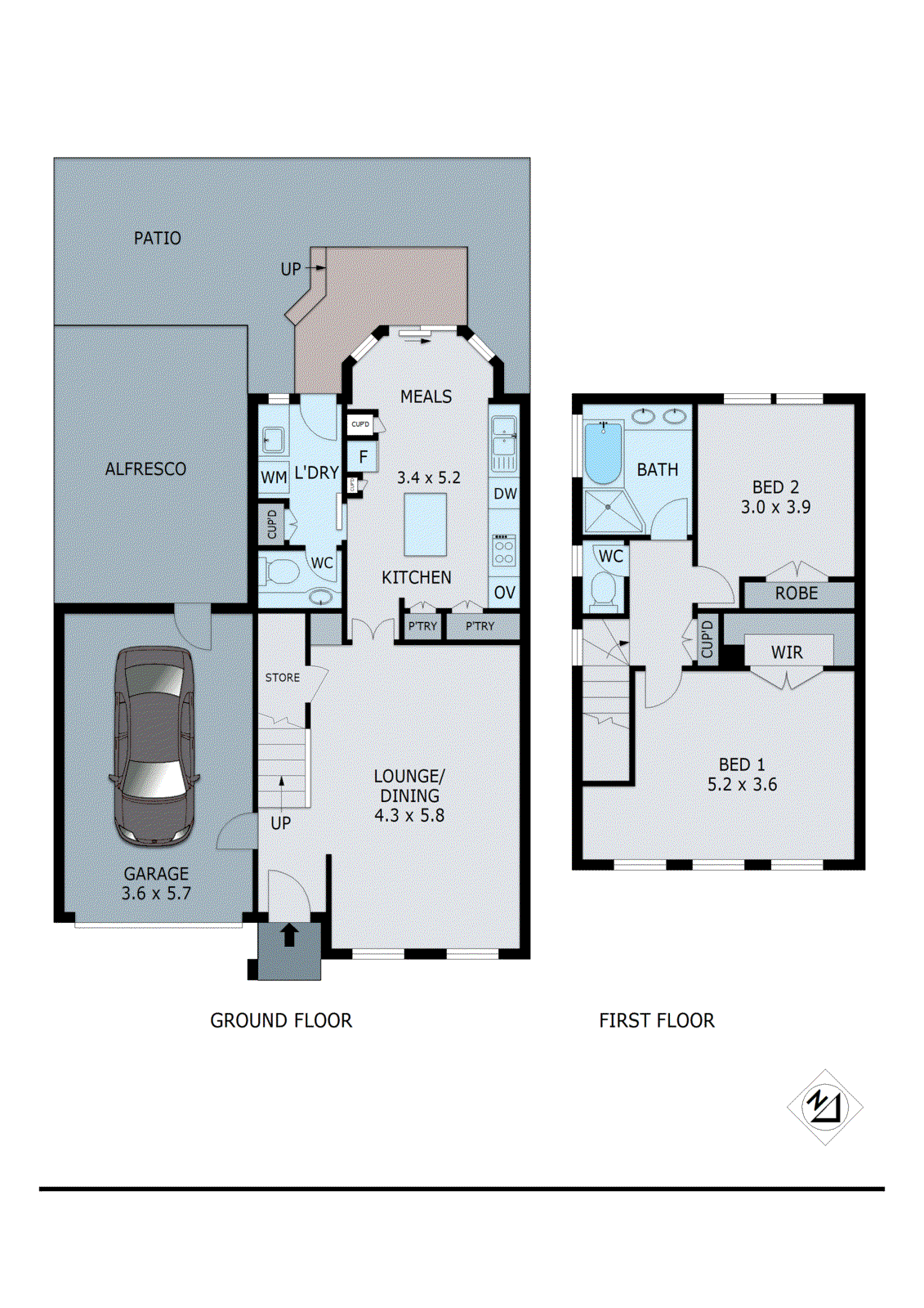 2 Martens Place, Dingley Village VIC 3172 - Floorplan