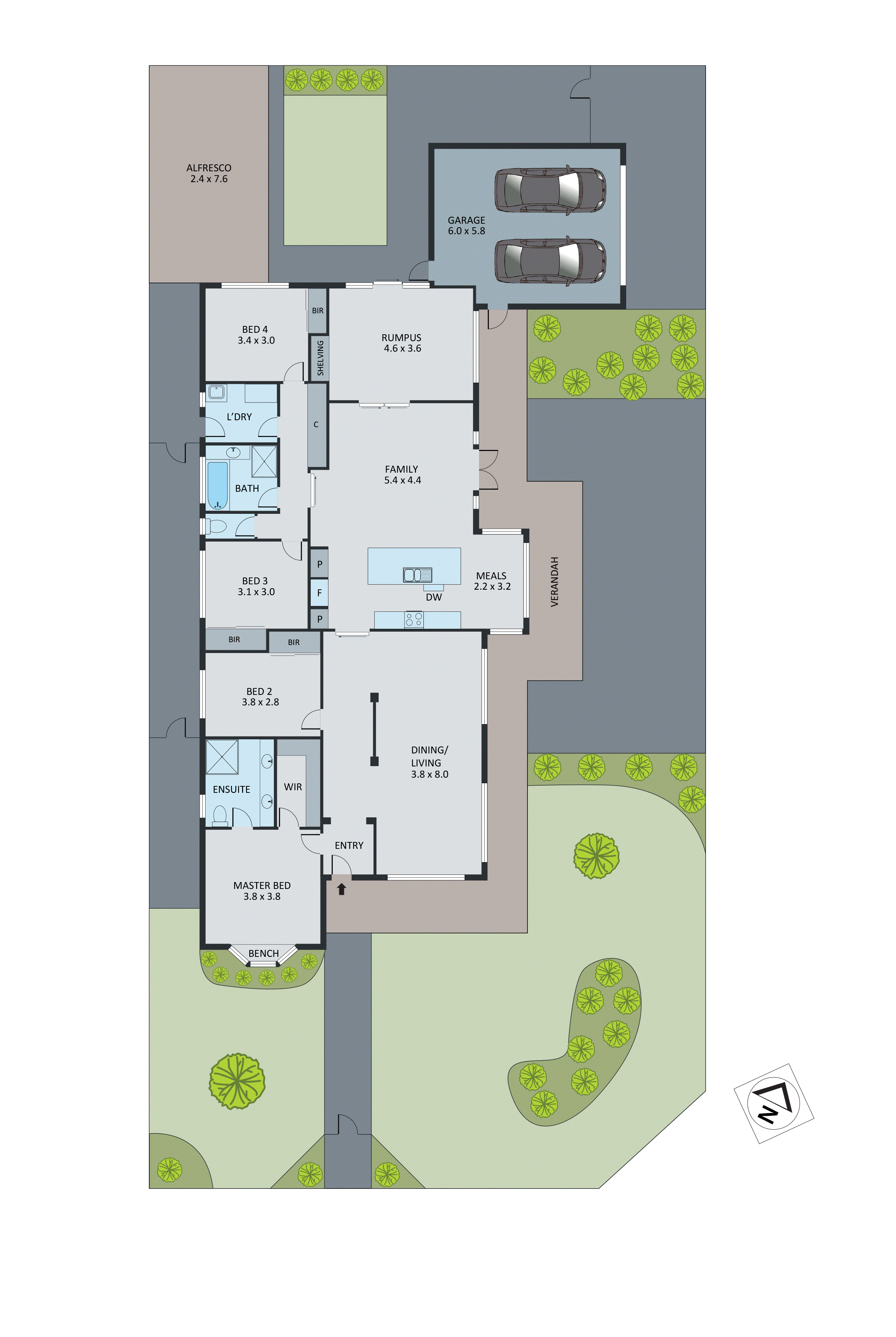 2 Monique Court, Aspendale Gardens VIC 3195 - Floorplan