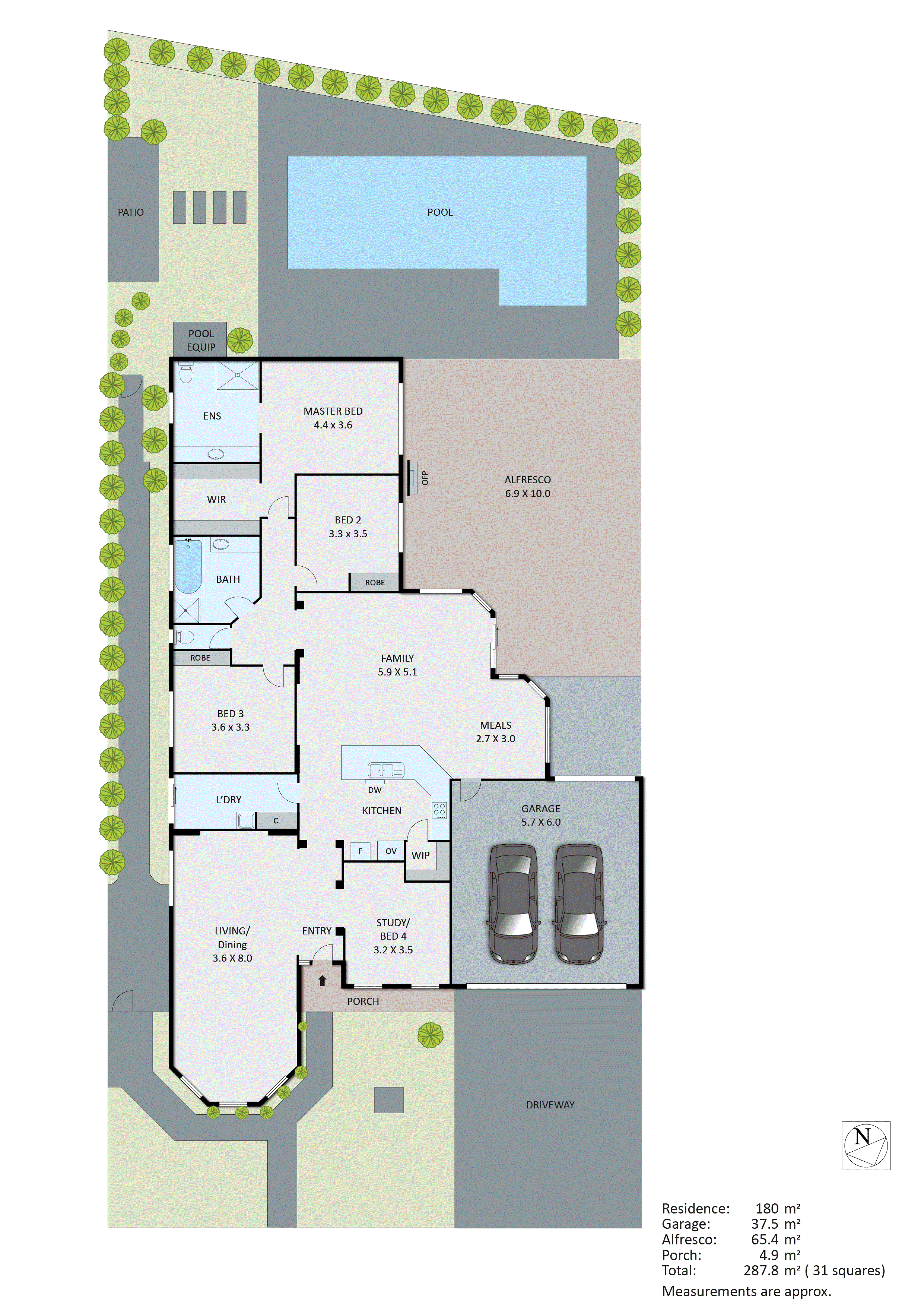 2 Pacific Drive, Aspendale Gardens VIC 3195 - Floorplan