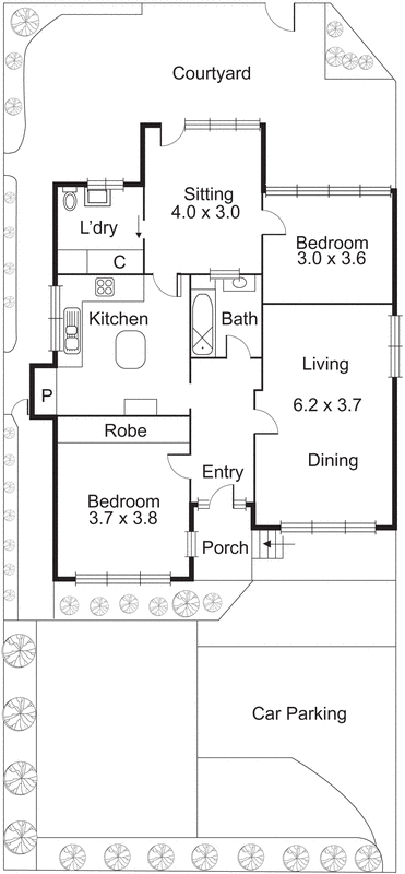 2 Seathorpe Avenue, Bentleigh East VIC 3165 - Floorplan