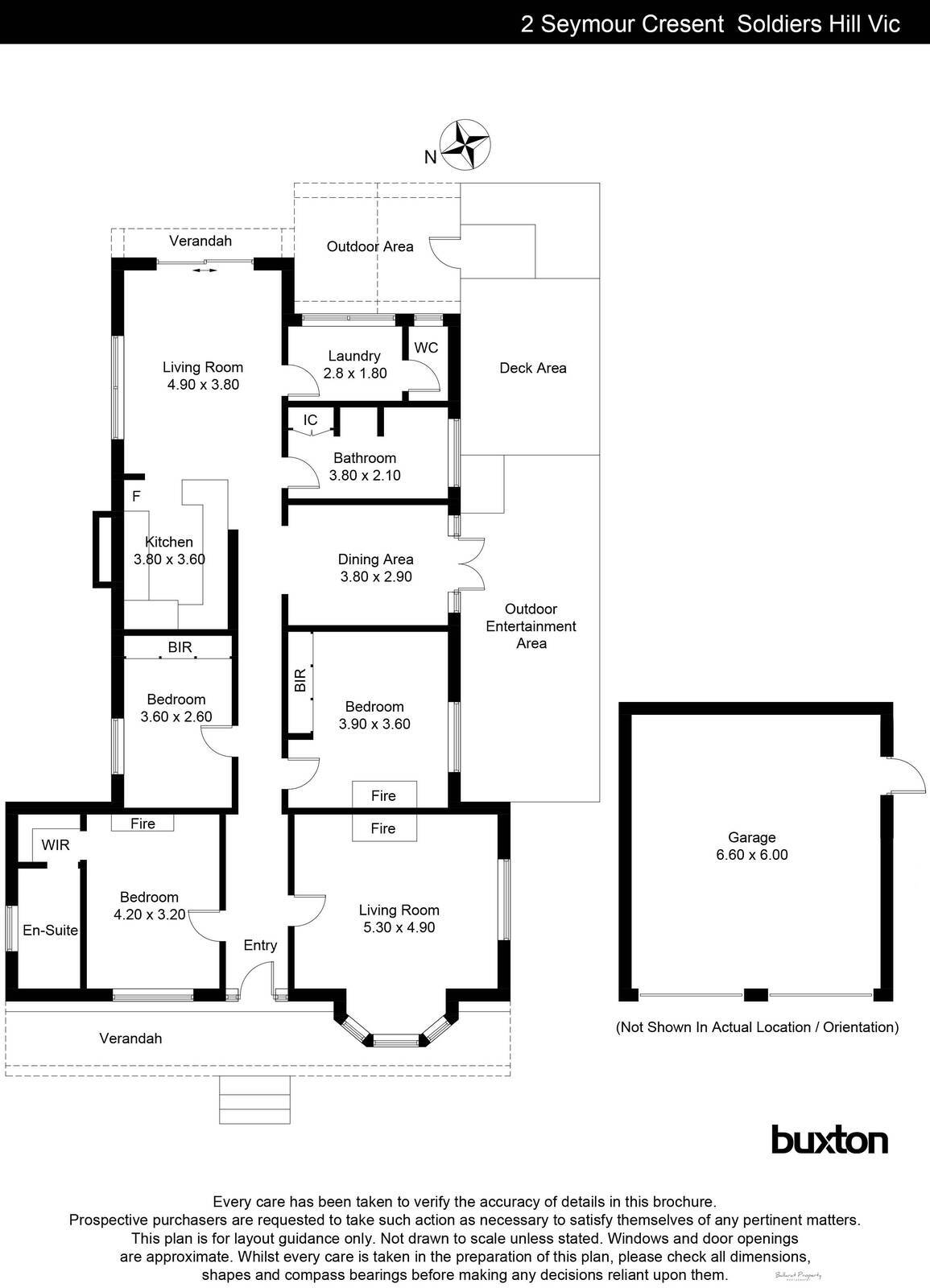 2 Seymour Crescent, Soldiers Hill VIC 3350 - Floorplan