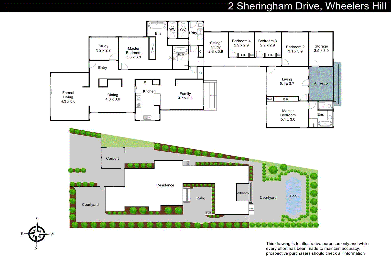 2 Sheringham Drive, Wheelers Hill VIC 3150 - Floorplan