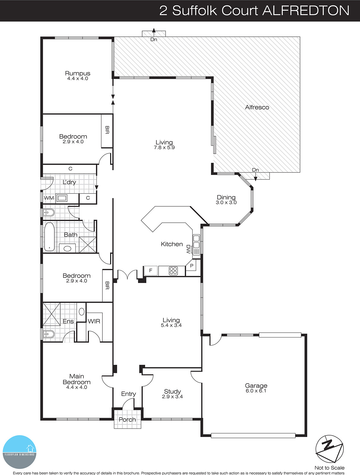 2 Suffolk Court, Alfredton VIC 3350 - Floorplan