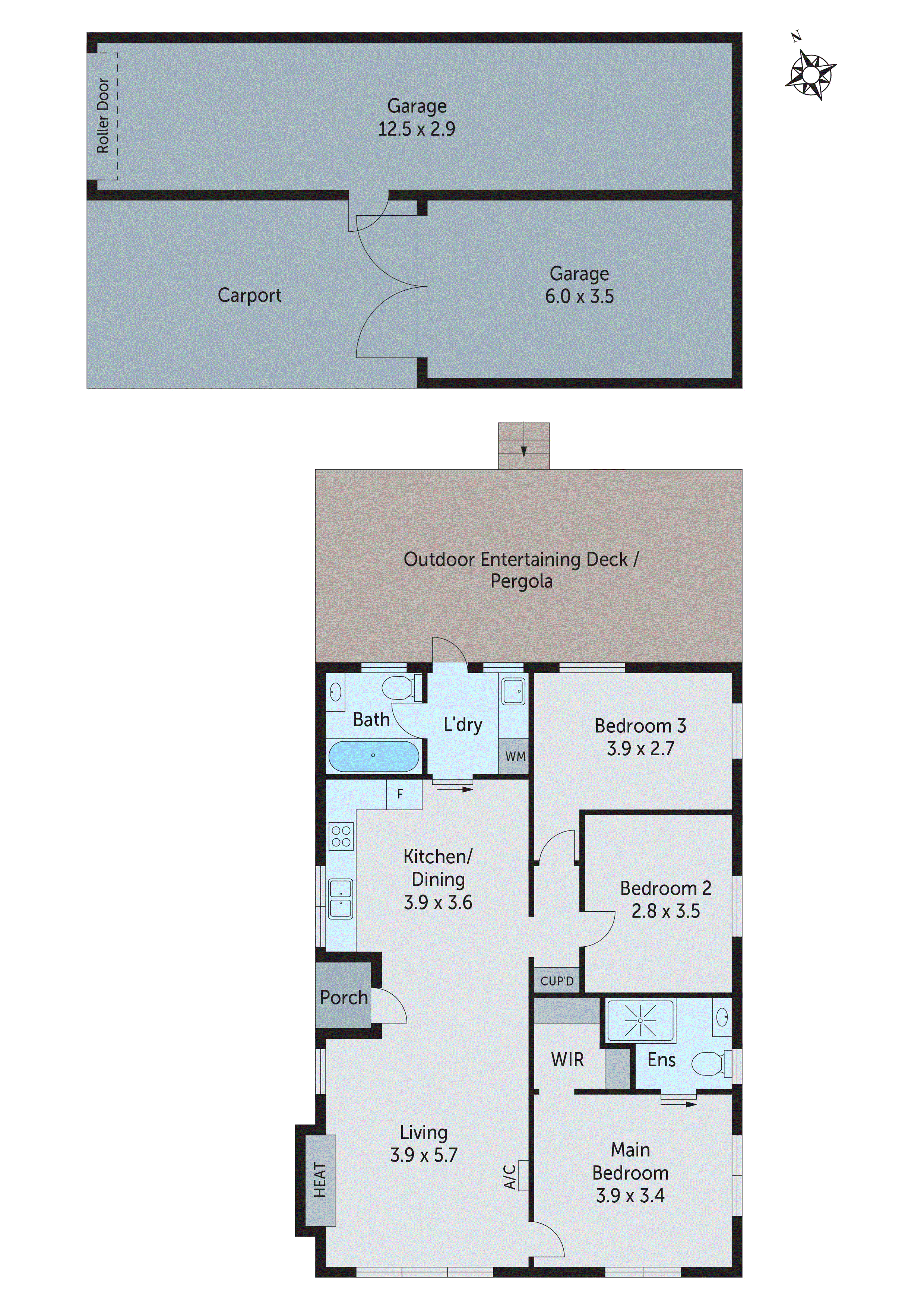 2 Talona Crescent, Corio VIC 3214 - Floorplan