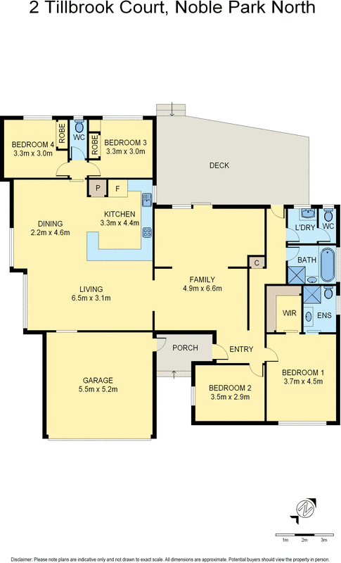 2 Tillbrook Court, Noble Park North VIC 3174 - Floorplan