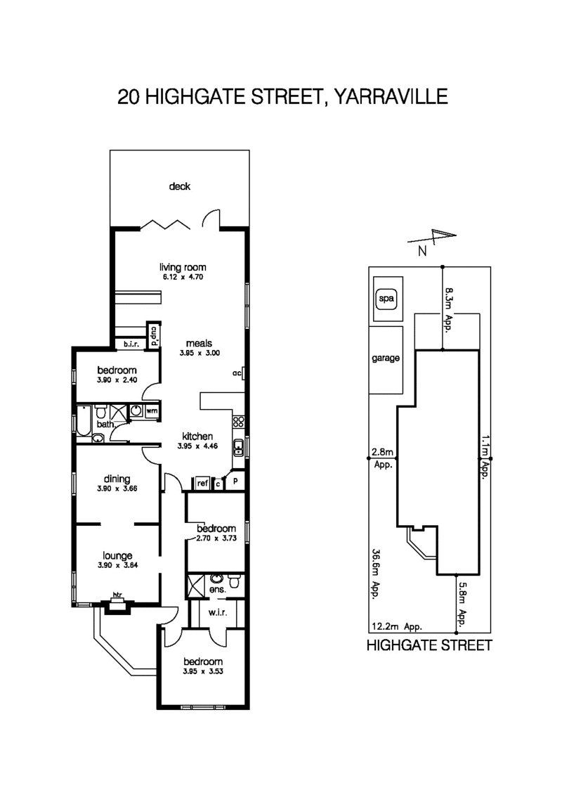 20 Highgate Street, YARRAVILLE VIC 3013 - Floorplan