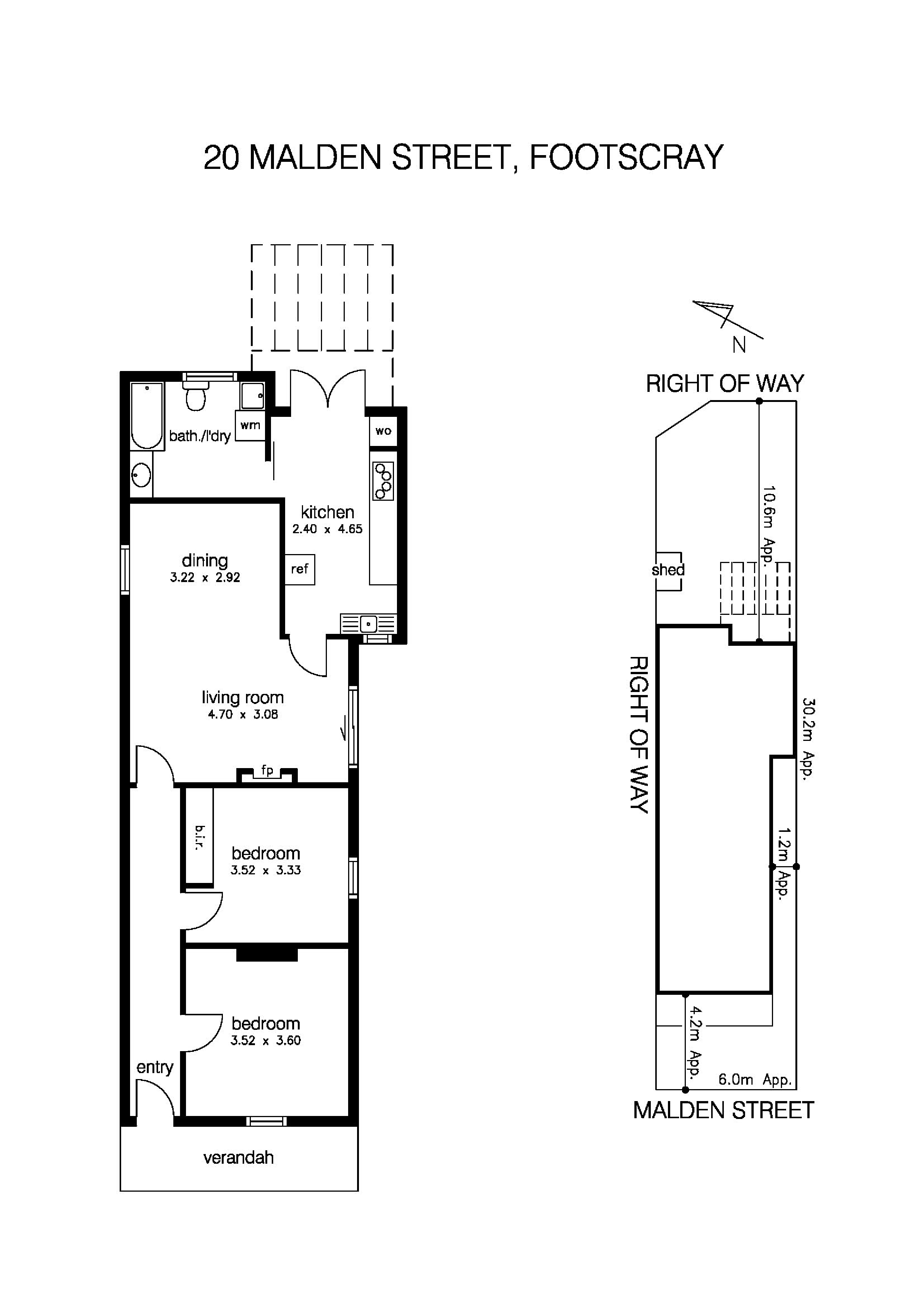 20 Malden Street, FOOTSCRAY VIC 3011 - Floorplan