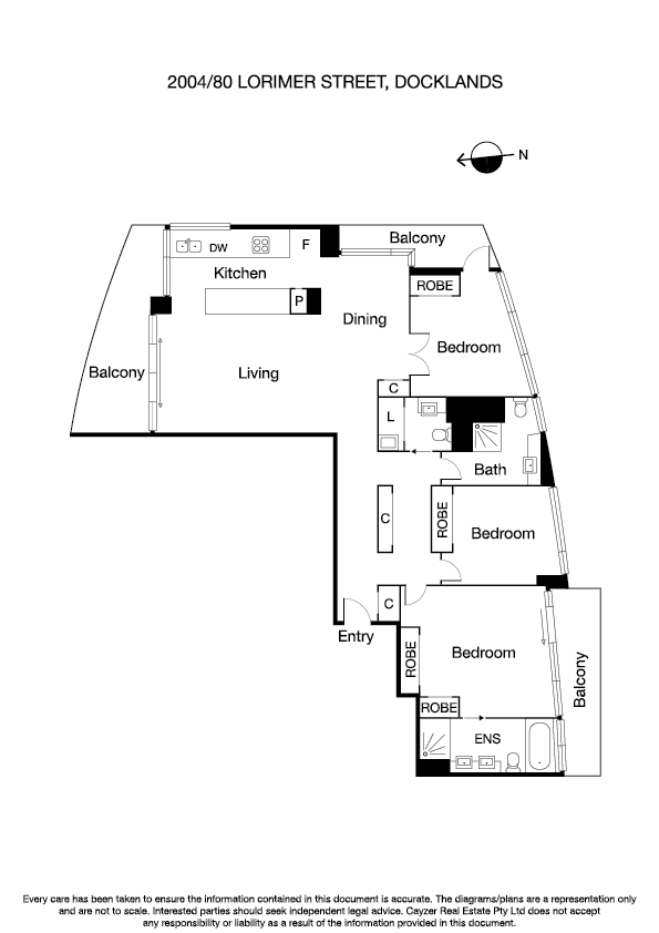 2004/80 Lorimer Street, DOCKLANDS VIC 3008 - Floorplan
