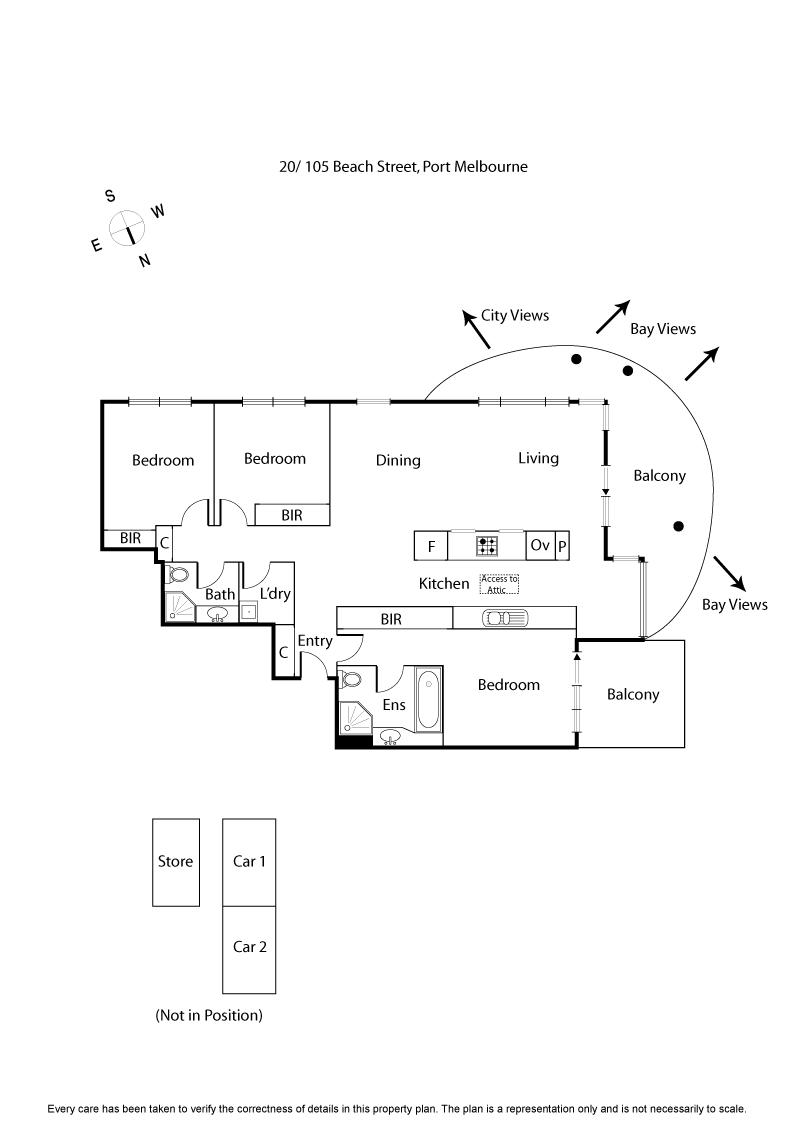 20/105 Beach Street, PORT MELBOURNE VIC 3207 - Floorplan