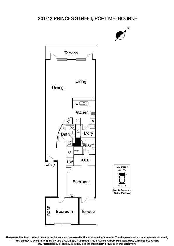 201/12 Princes Street, PORT MELBOURNE VIC 3207 - Floorplan