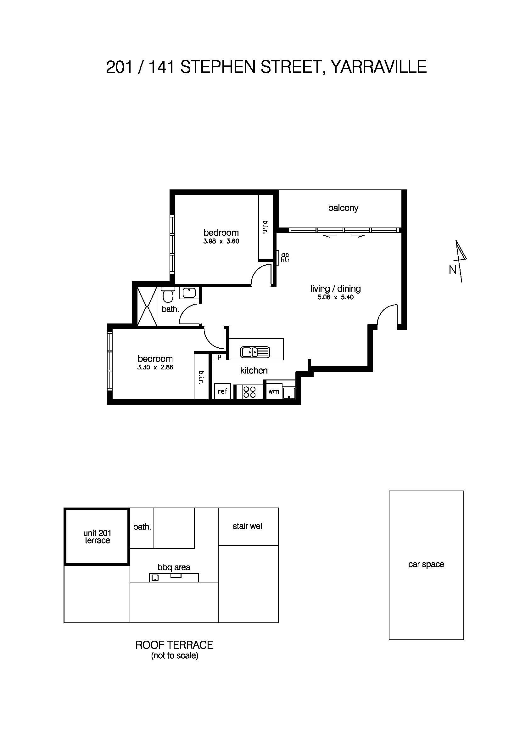 201/141 Stephen Street, YARRAVILLE VIC 3013 - Floorplan