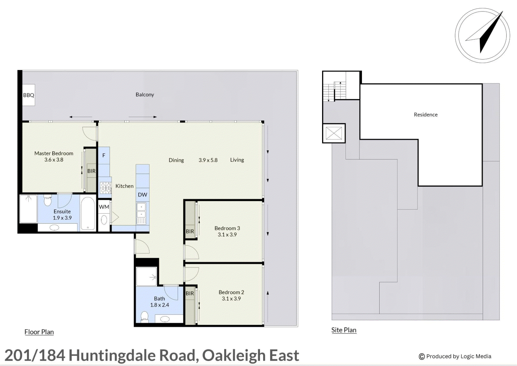 201/184 Huntingdale Road, Oakleigh East VIC 3166 - Floorplan