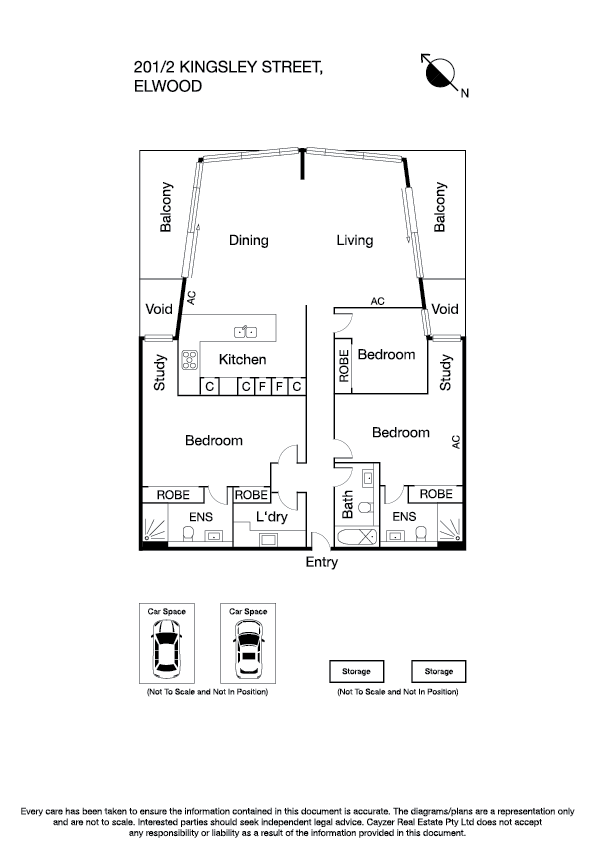 201/2 Kingsley Street, ELWOOD VIC 3184 - Floorplan