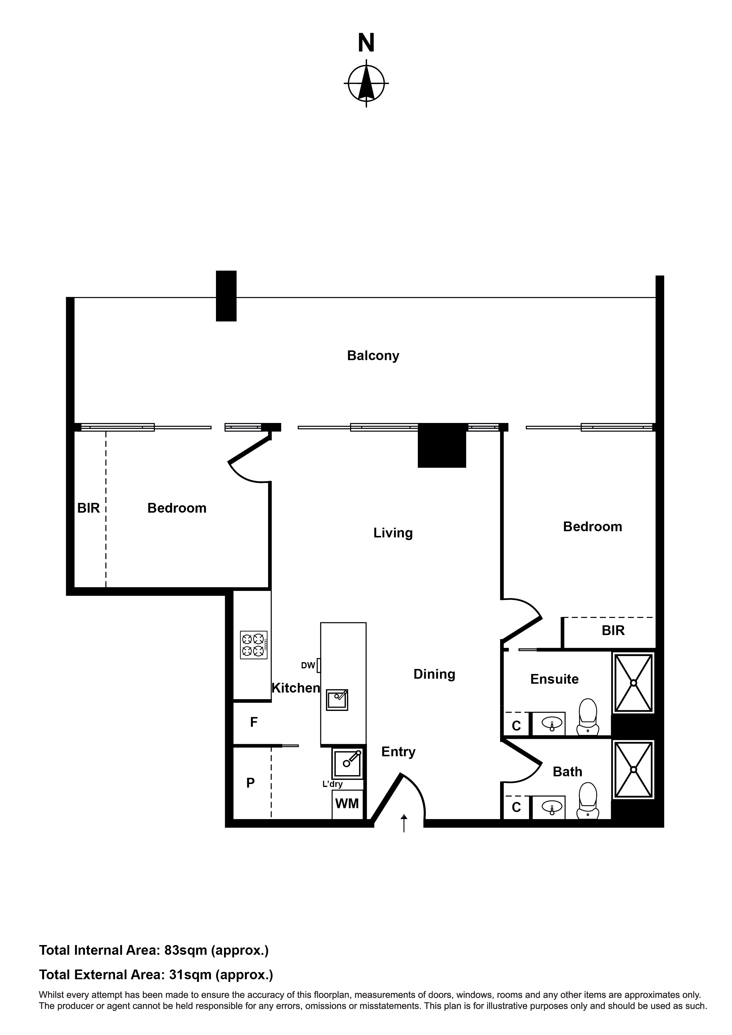 201/8 Joseph Road, Footscray VIC 3011 - Floorplan