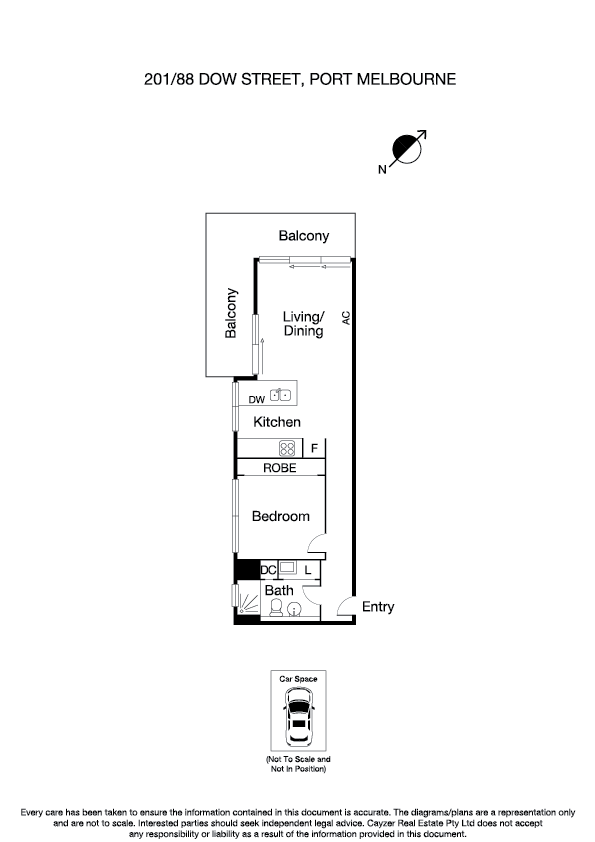 201/88 Dow Street, PORT MELBOURNE VIC 3207 - Floorplan