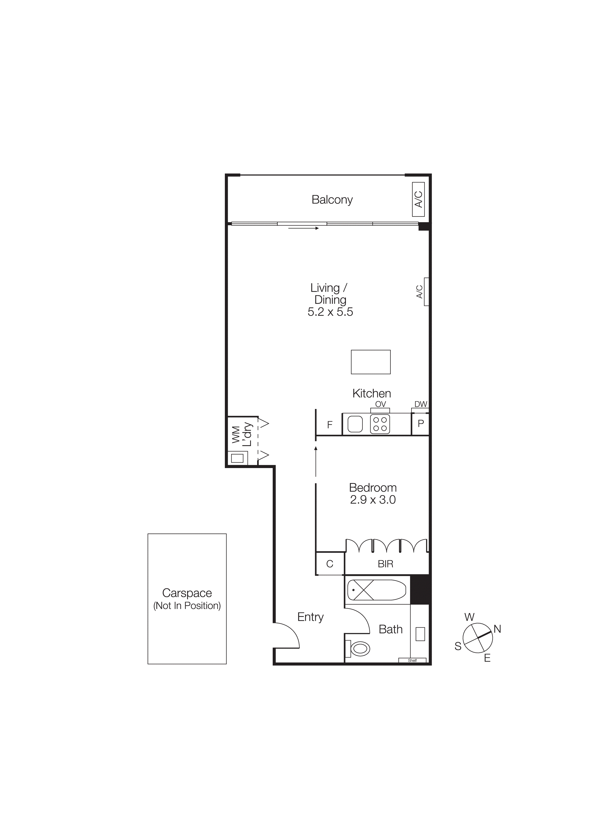 201A/86 Bay Street, Port Melbourne VIC 3207 - Floorplan