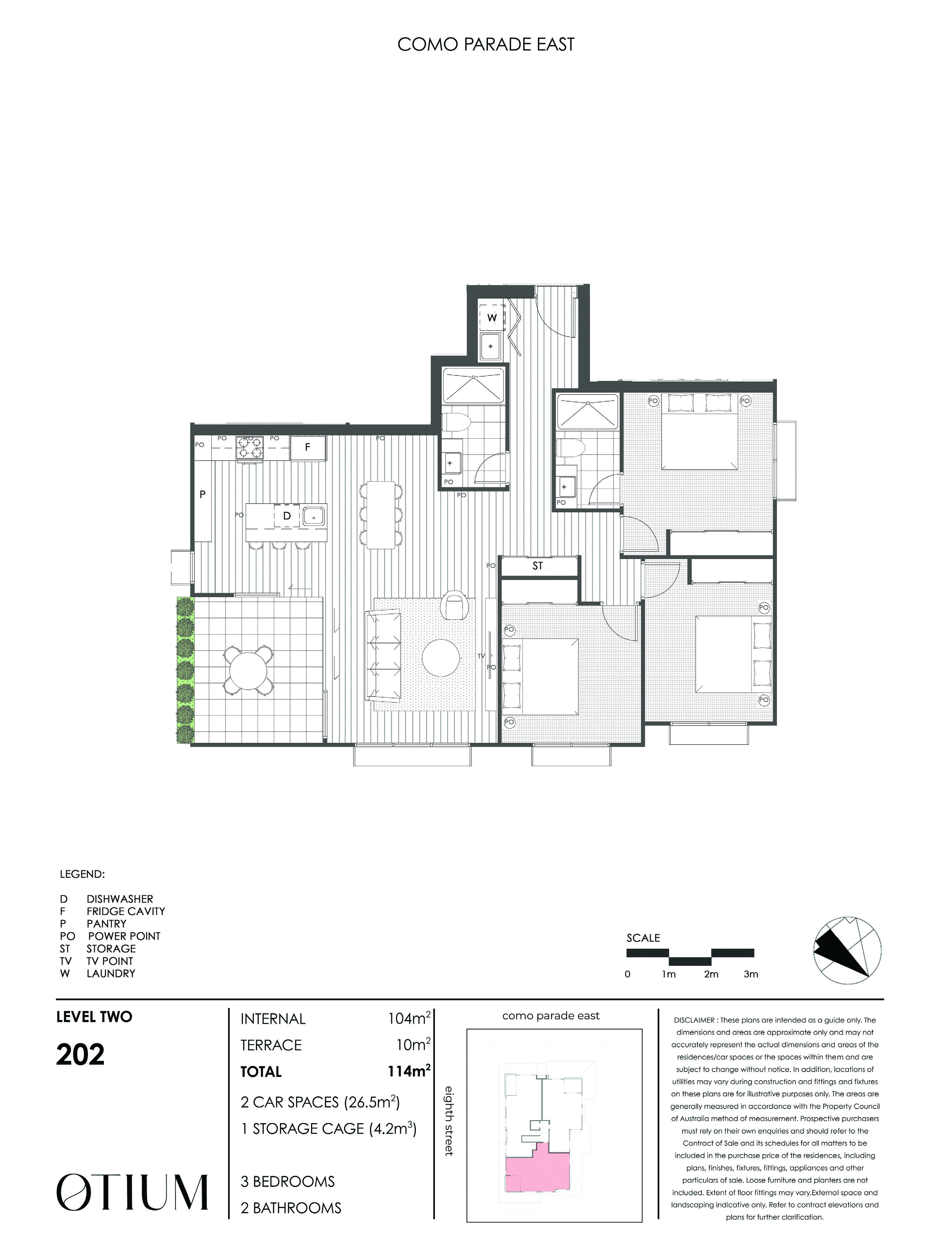 202/125 Como Parade East, Parkdale VIC 3195 - Floorplan