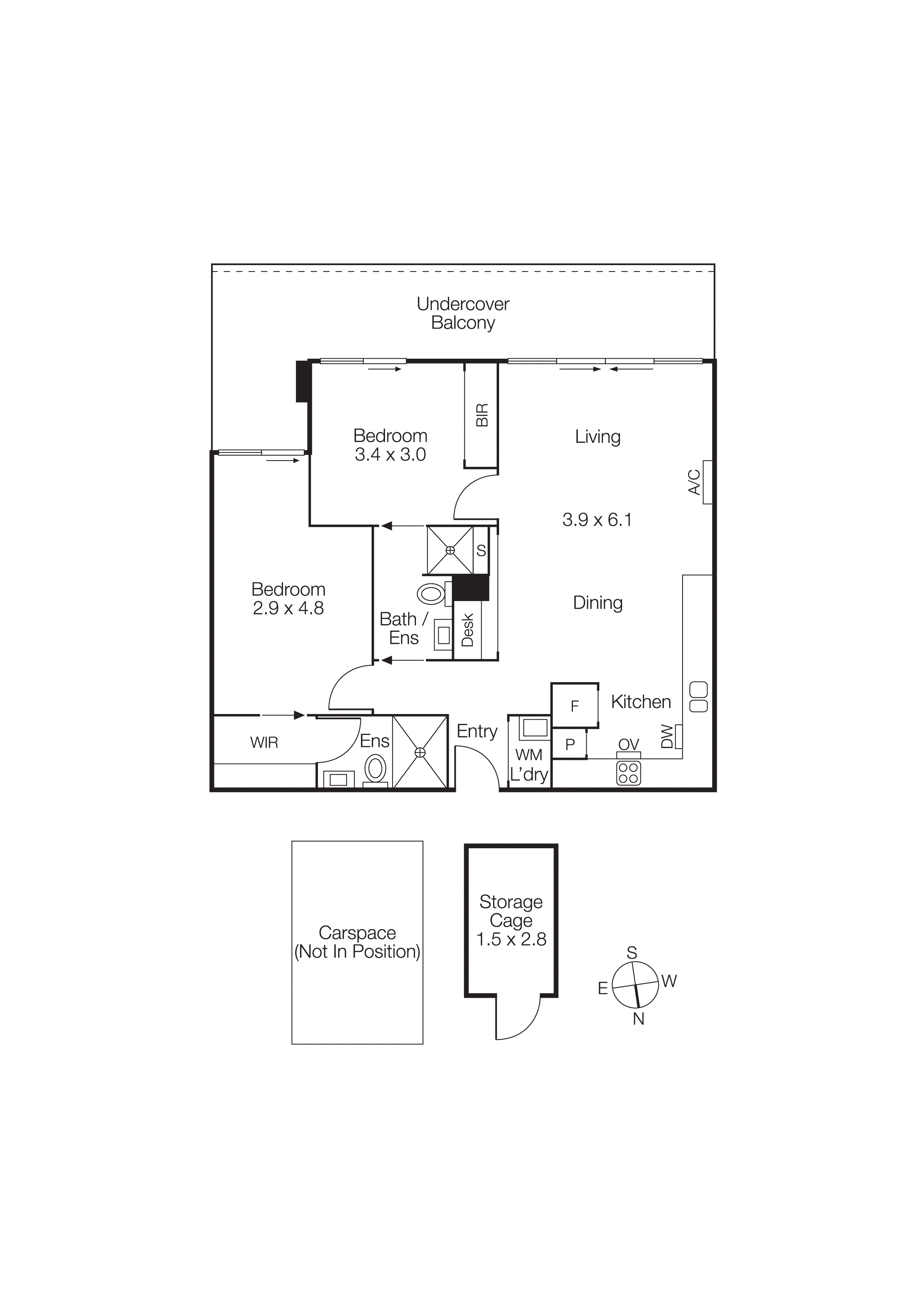 202/13 Wellington Street, St Kilda VIC 3182 - Floorplan