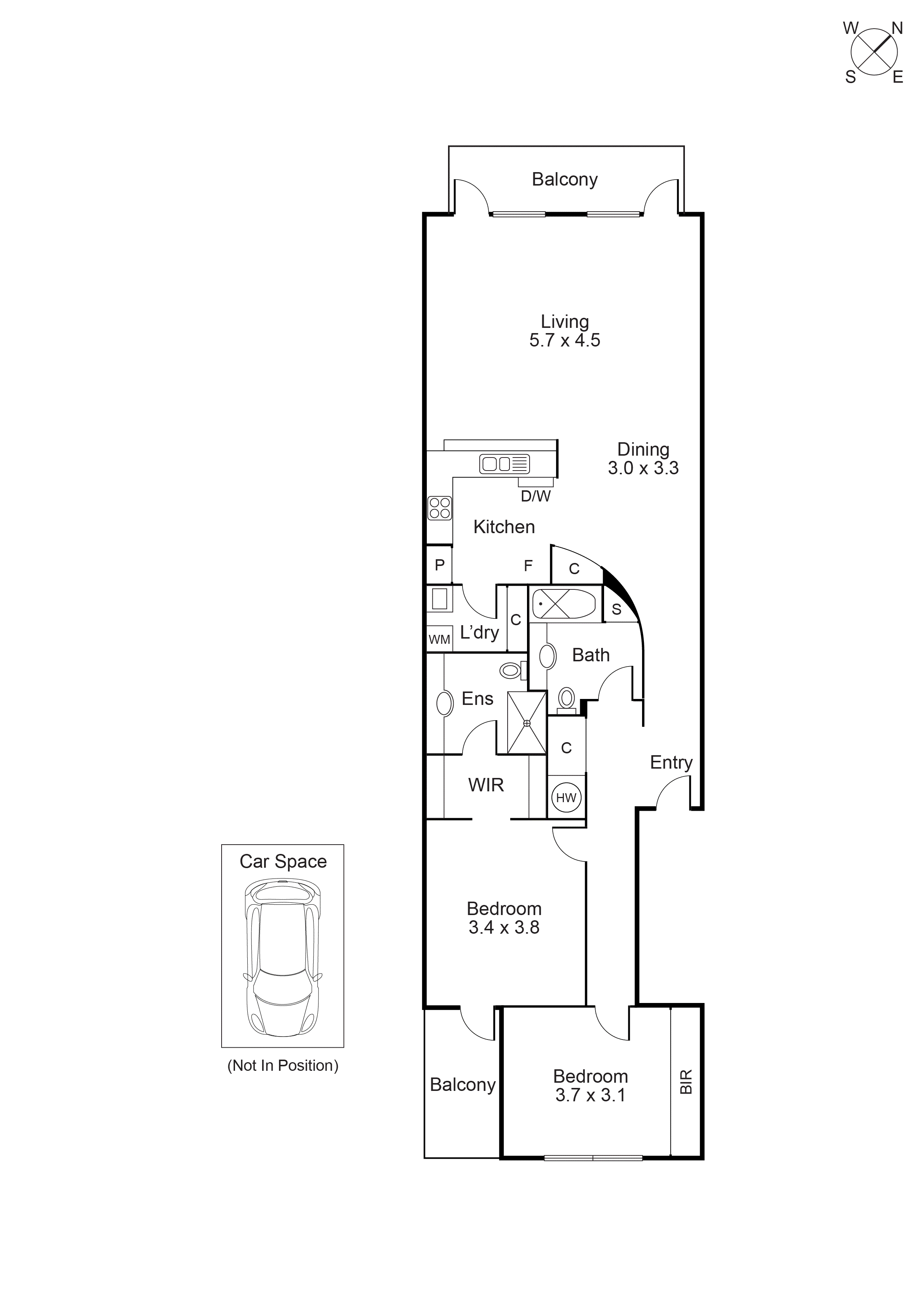 202/14 Princes Street, Port Melbourne VIC 3207 - Floorplan