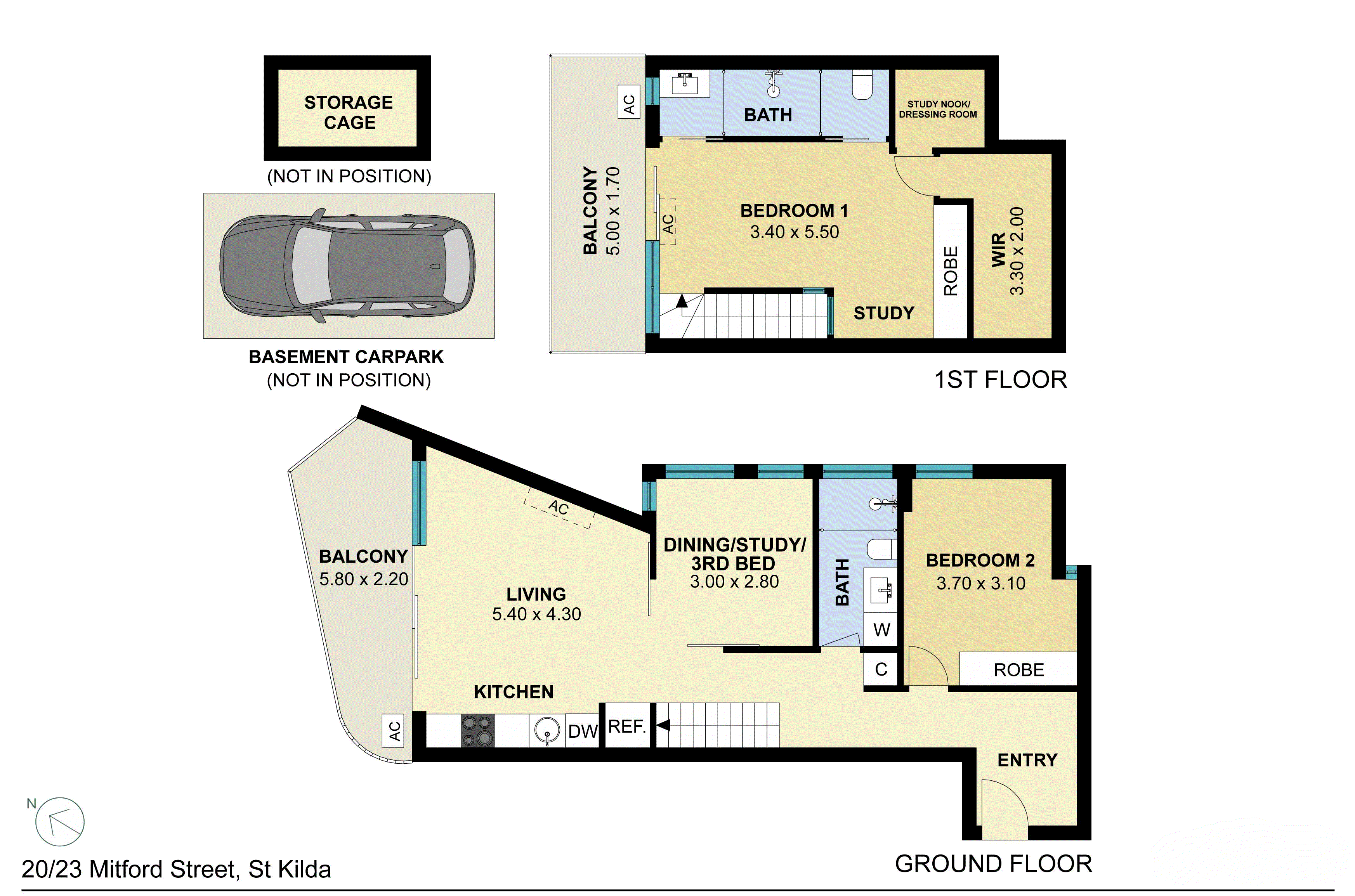 20/23 Mitford Street, St Kilda VIC 3182 - Floorplan