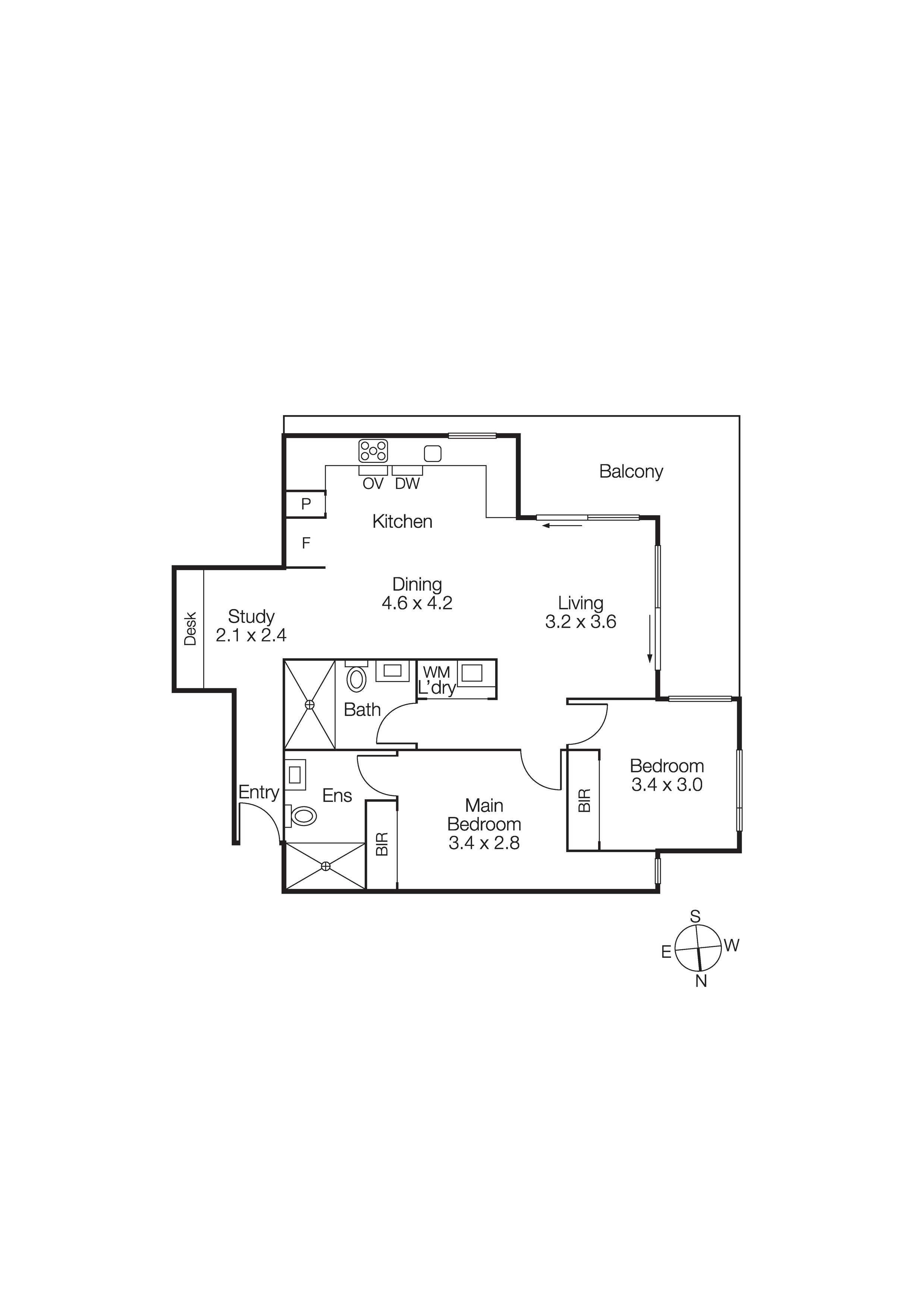 202/33 Crisp Street, Hampton VIC 3188 - Floorplan