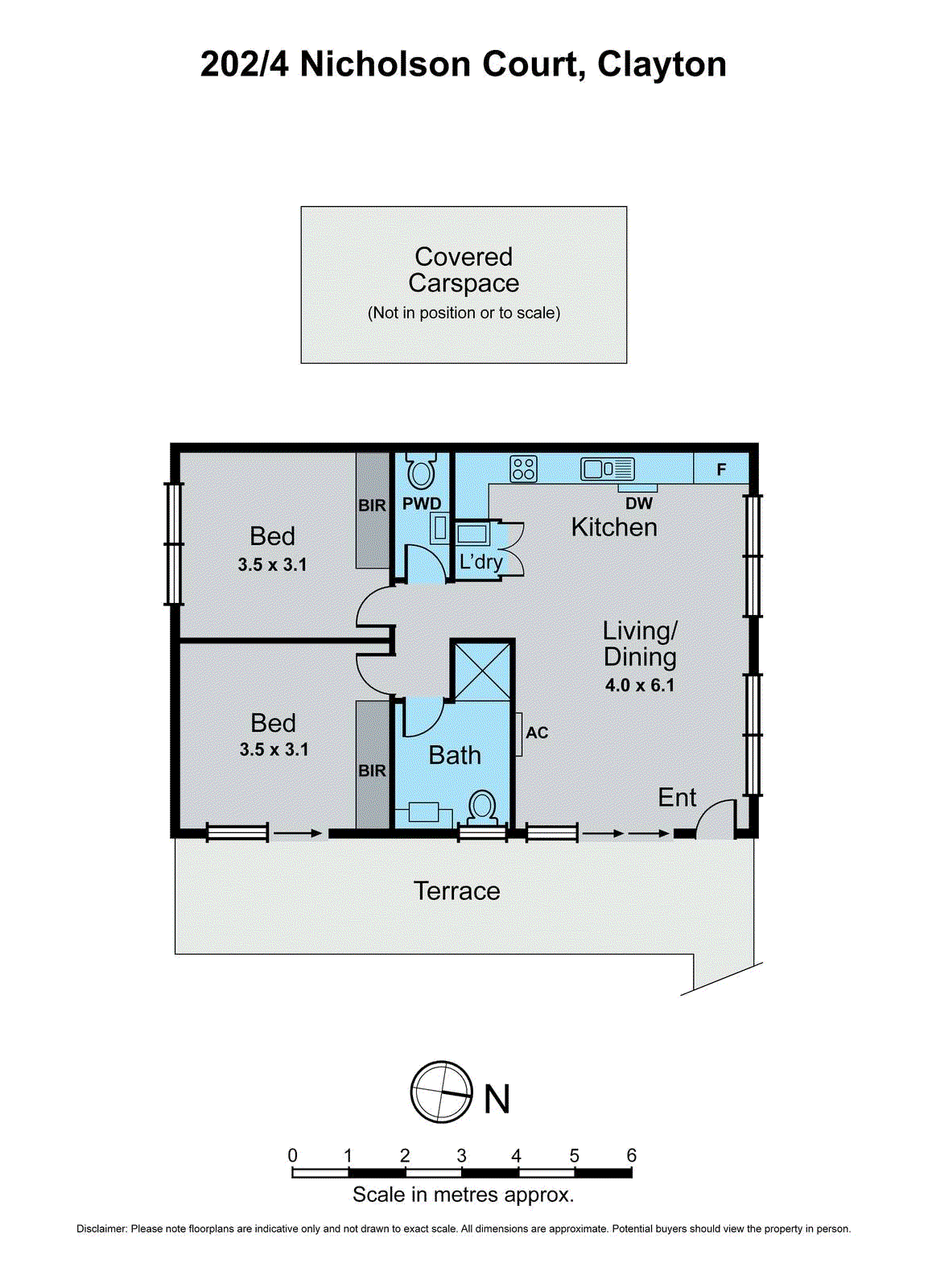 202/4 Nicholson Court, Clayton VIC 3168 - Floorplan