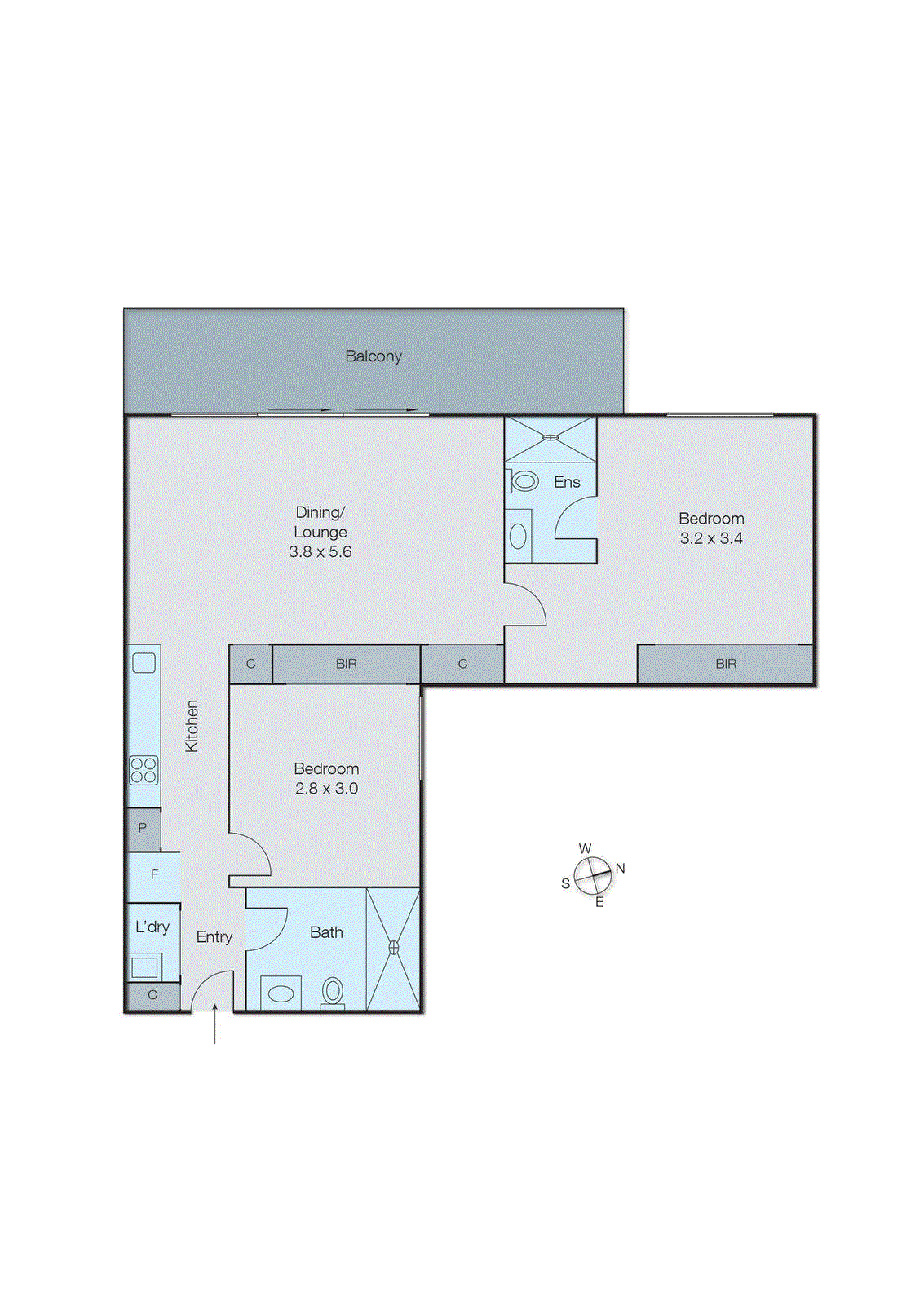 202/7-9 Cowra Street, Brighton VIC 3186 - Floorplan