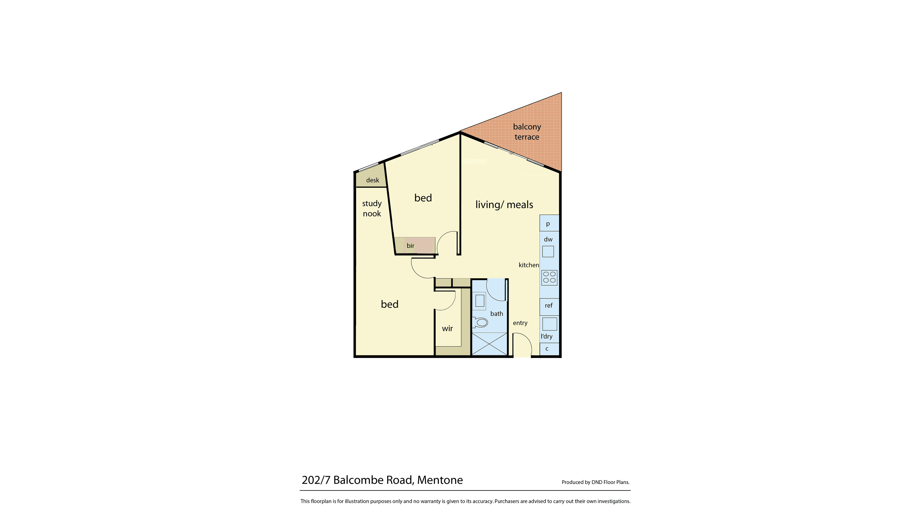 202/7 Balcombe Road, Mentone VIC 3194 - Floorplan