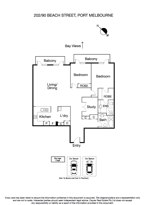 202/90 Beach Street, PORT MELBOURNE VIC 3207 - Floorplan