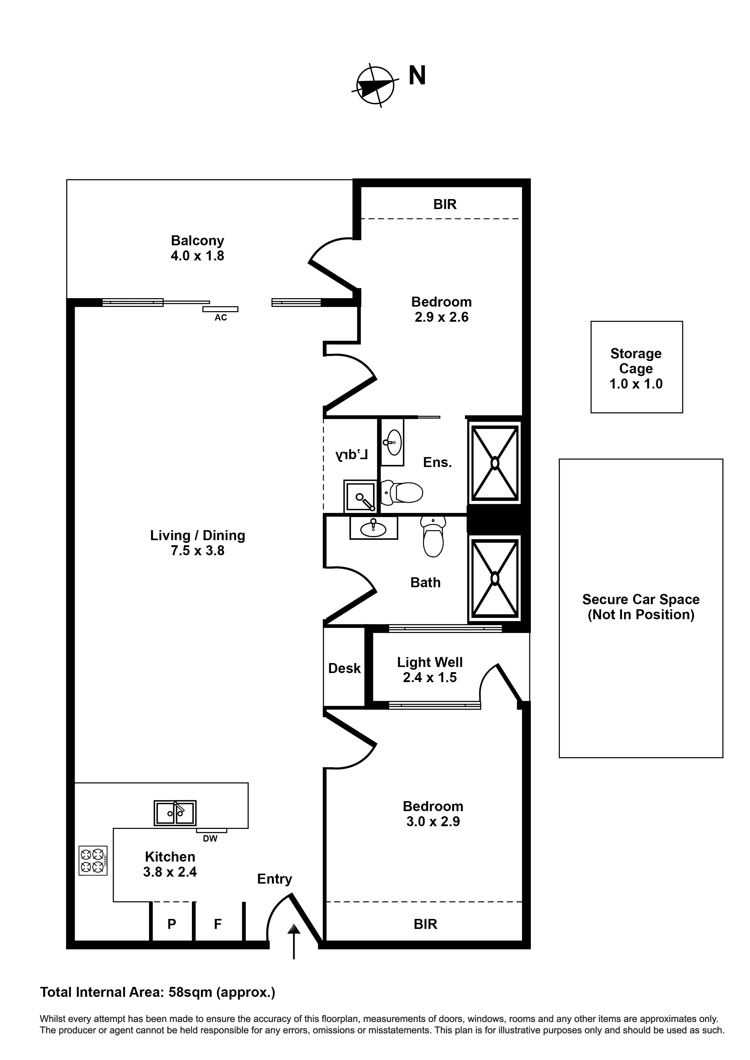 202/90 Buckley Street, Footscray VIC 3011 - Floorplan