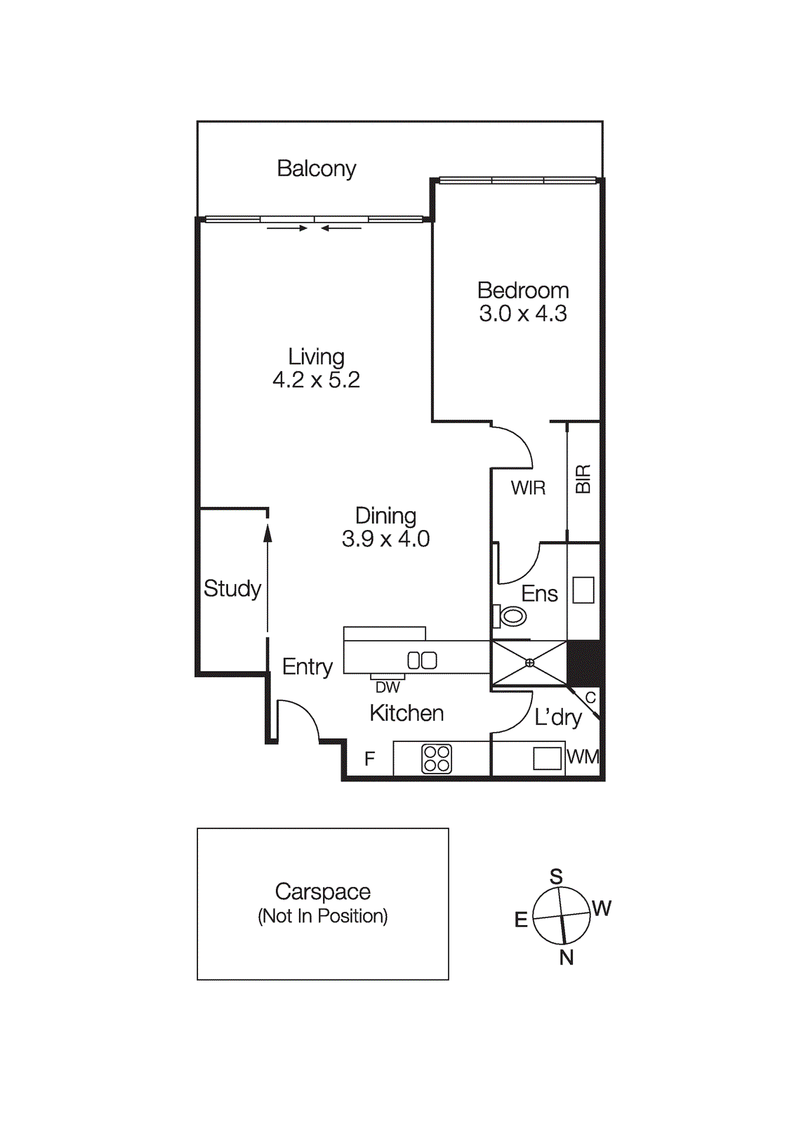 202D/134 Rouse Street, Port Melbourne VIC 3207 - Floorplan