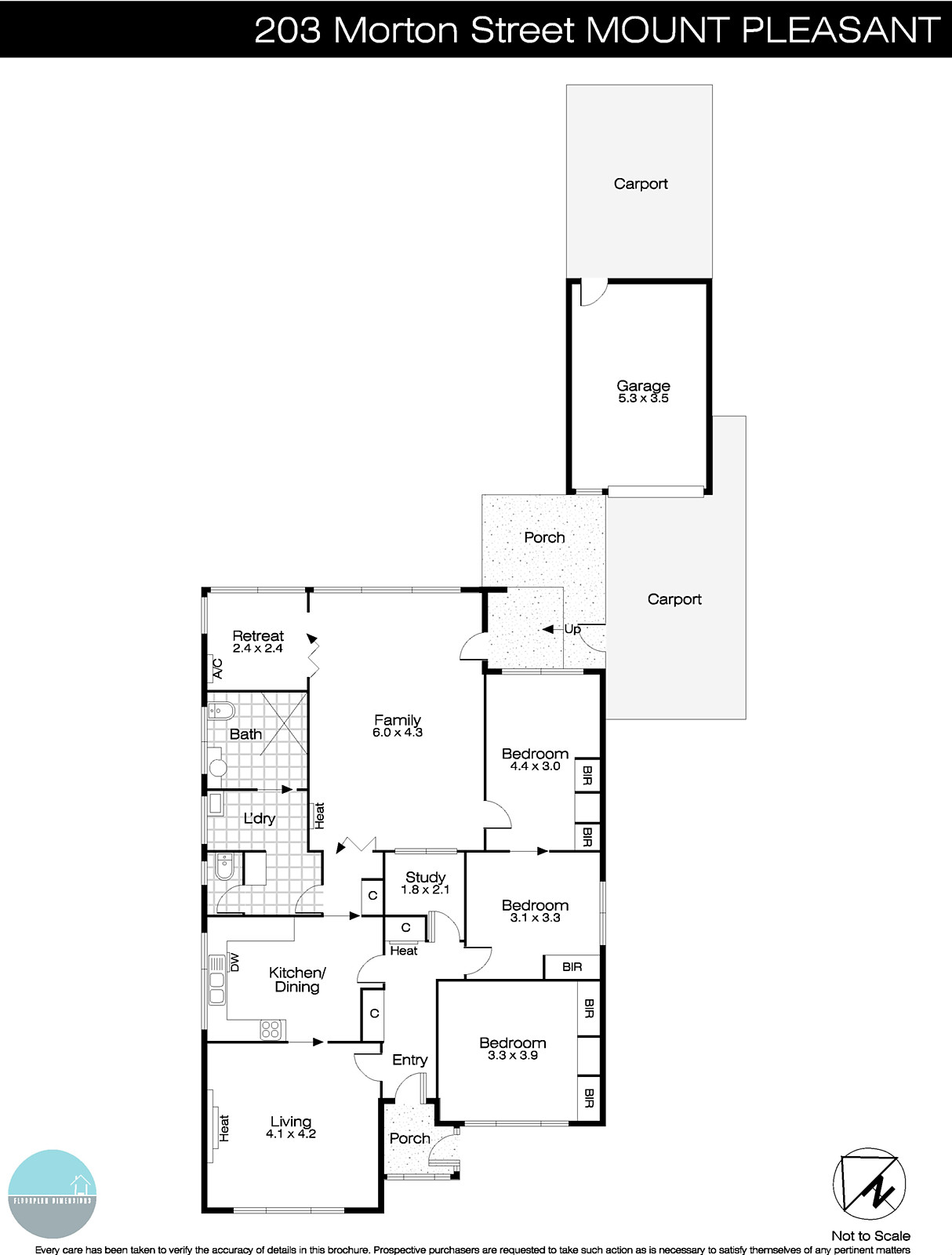 203 Morton Street, Mount Pleasant VIC 3350 - Floorplan