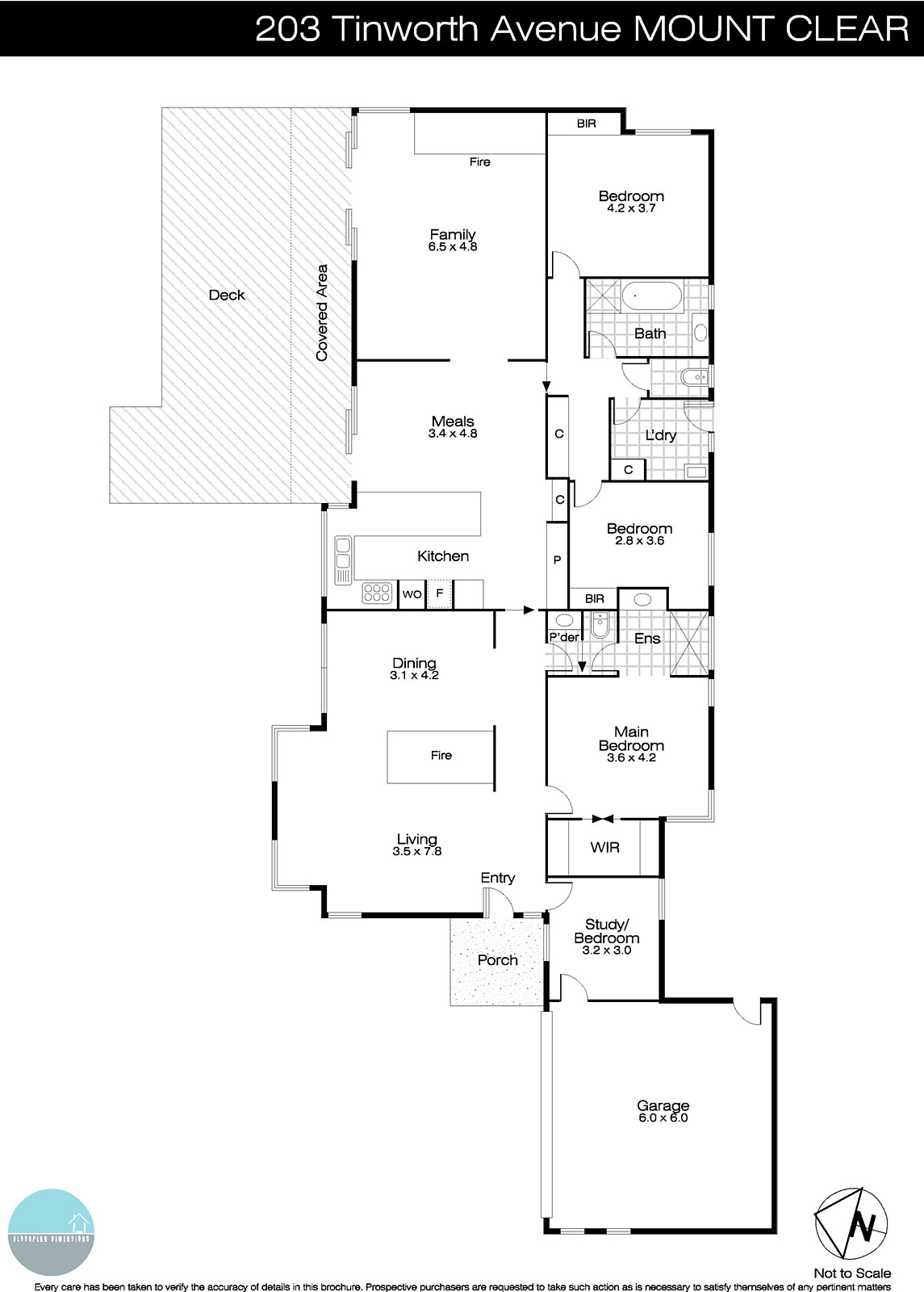 203 Tinworth Avenue, Mount Clear VIC 3350 - Floorplan