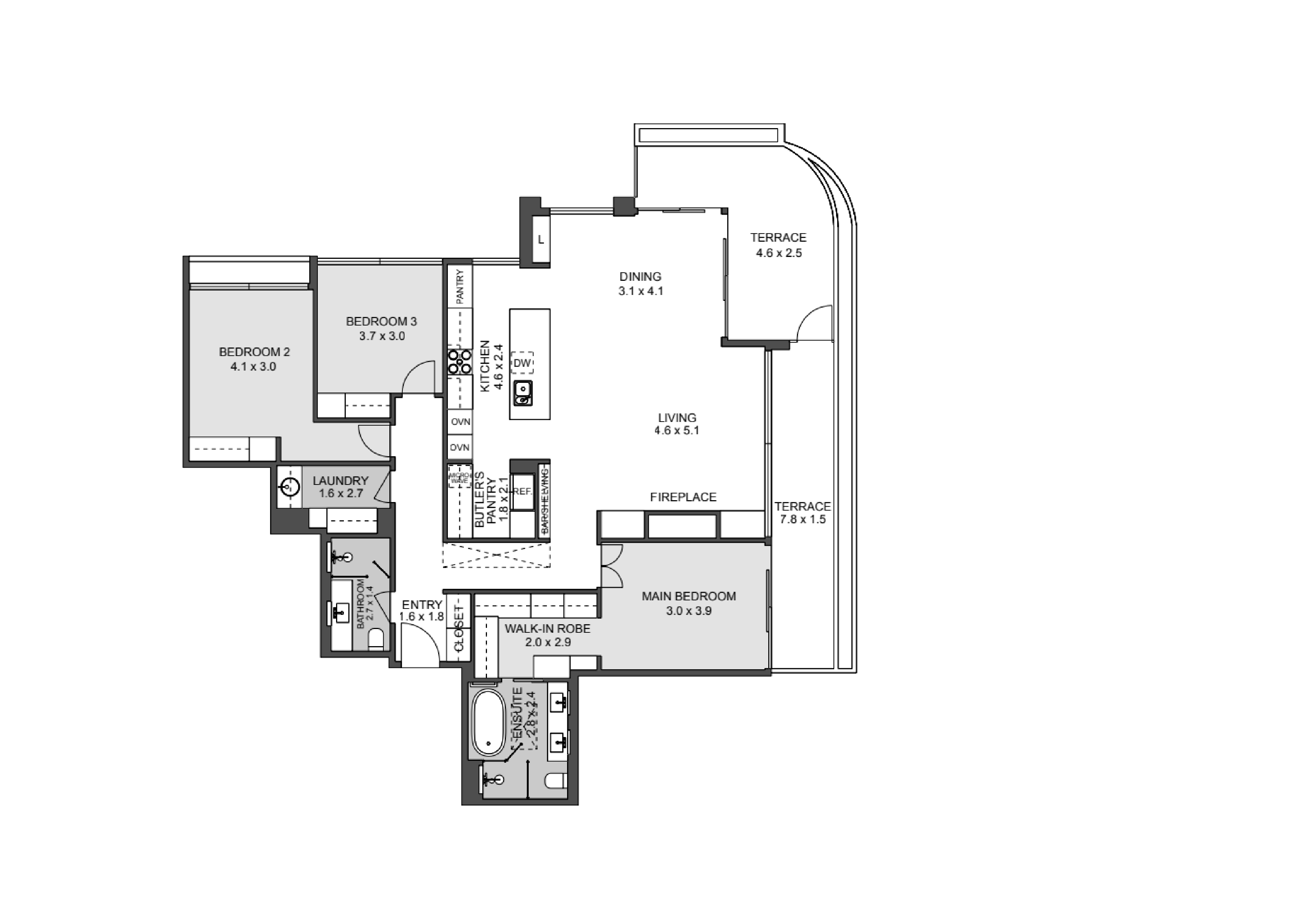 203/12 Trentham Street, Sandringham VIC 3191 - Floorplan