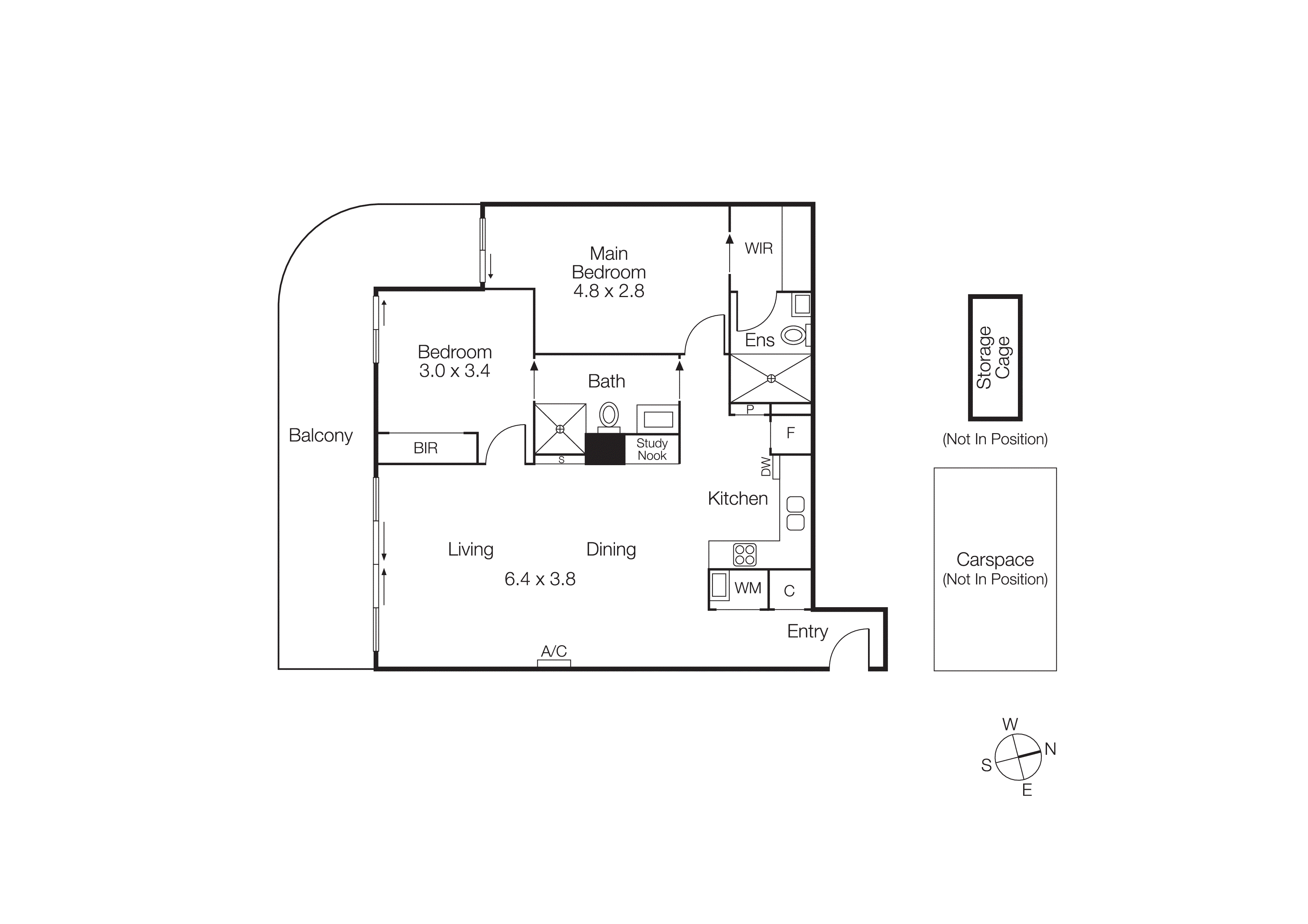 203/13 Wellington Street, St Kilda VIC 3182 - Floorplan