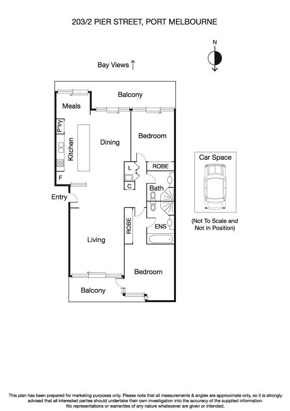 203/2 Pier Street, PORT MELBOURNE VIC 3207 - Floorplan