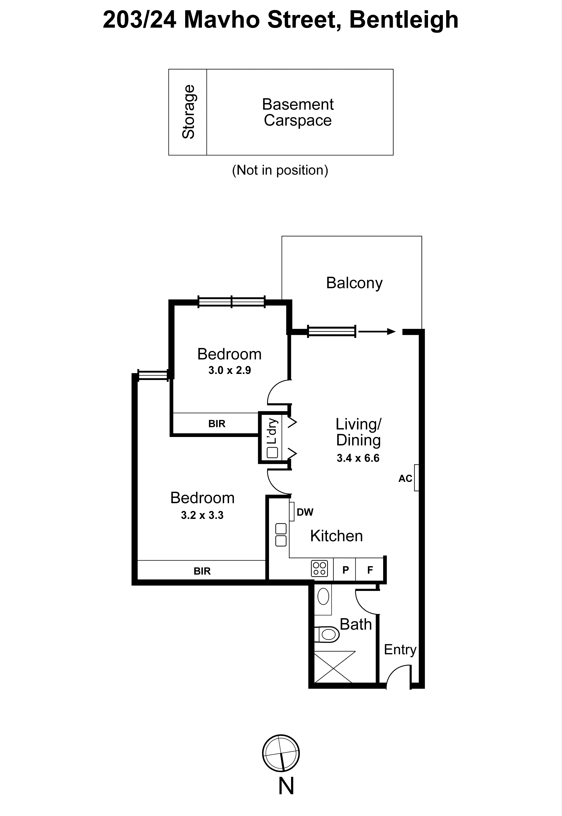 203/24 Mavho Street, Bentleigh VIC 3204 - Floorplan