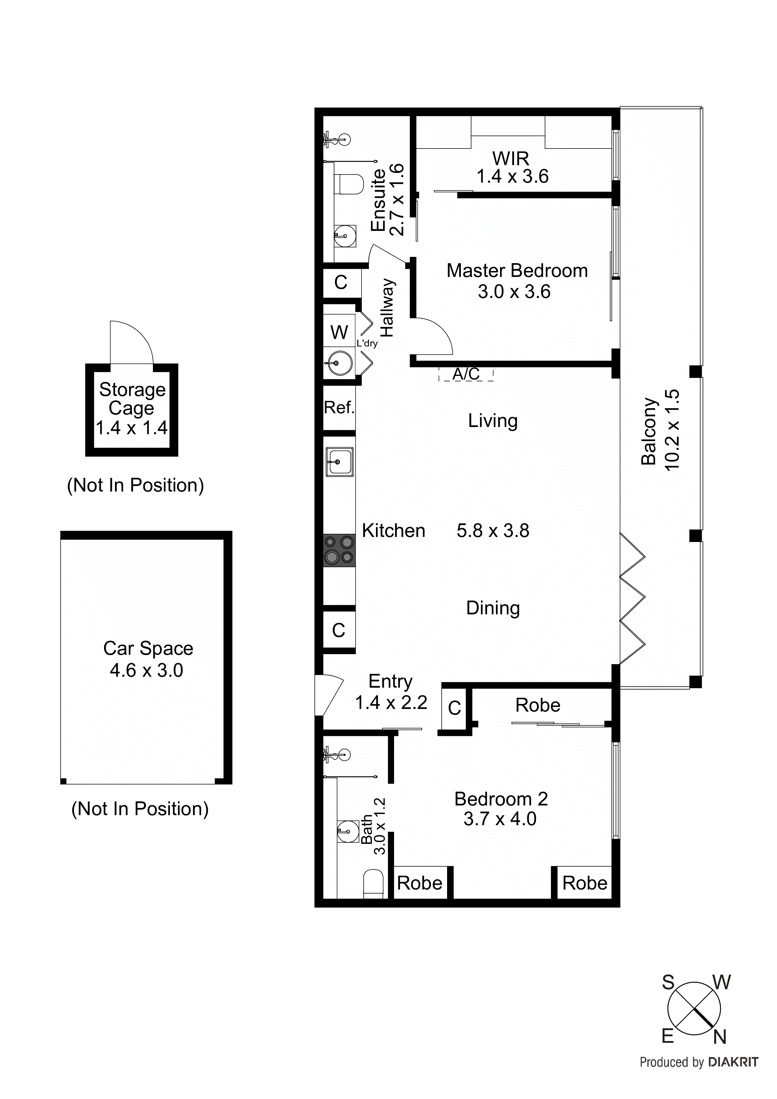 203/4 Fernhill Road, Sandringham VIC 3191 - Floorplan