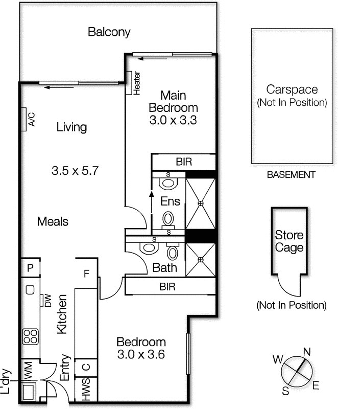 203/88 Dow Street, Port Melbourne VIC 3207 - Floorplan